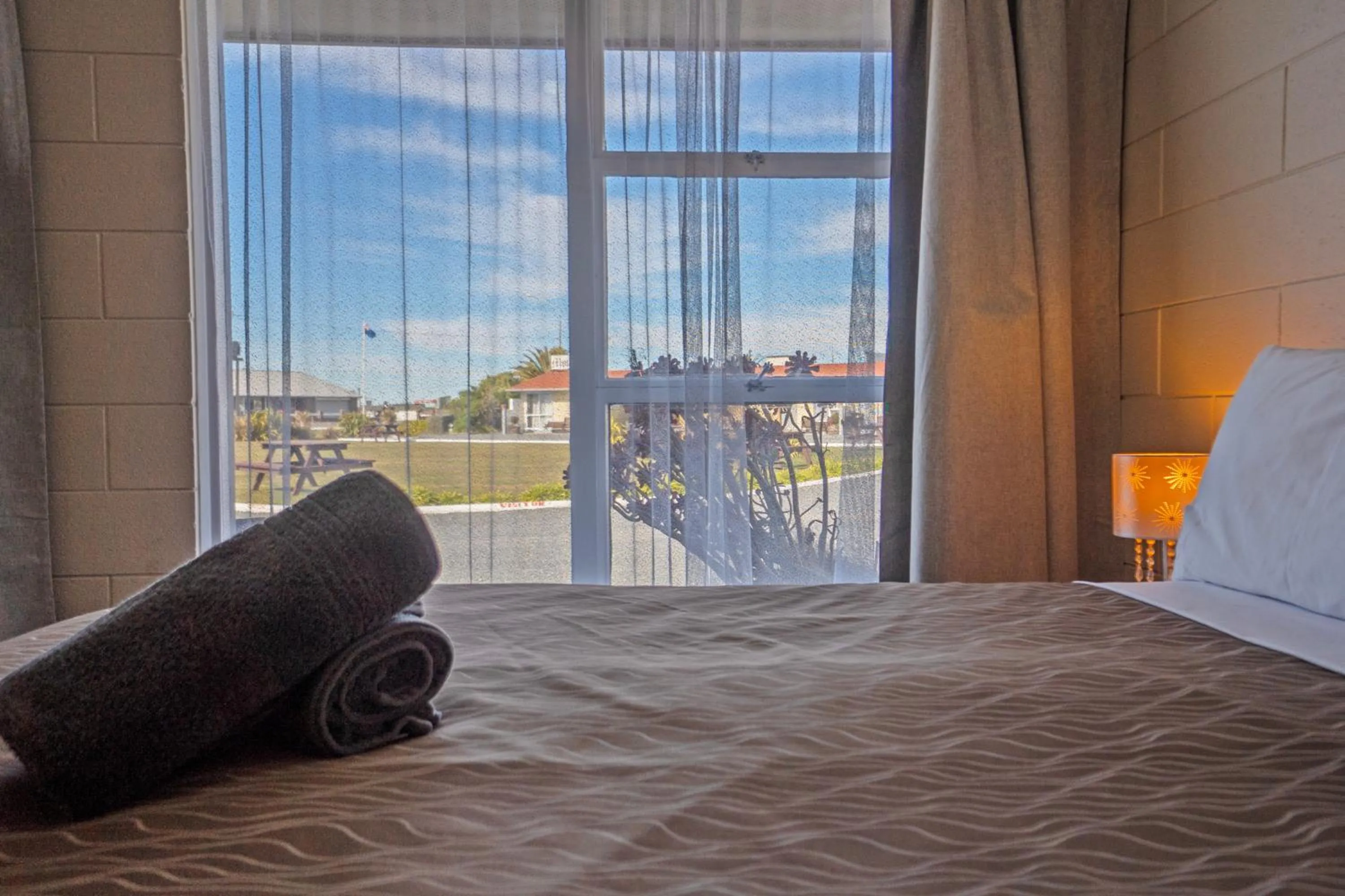 Bed in Kaikoura Motor Inn