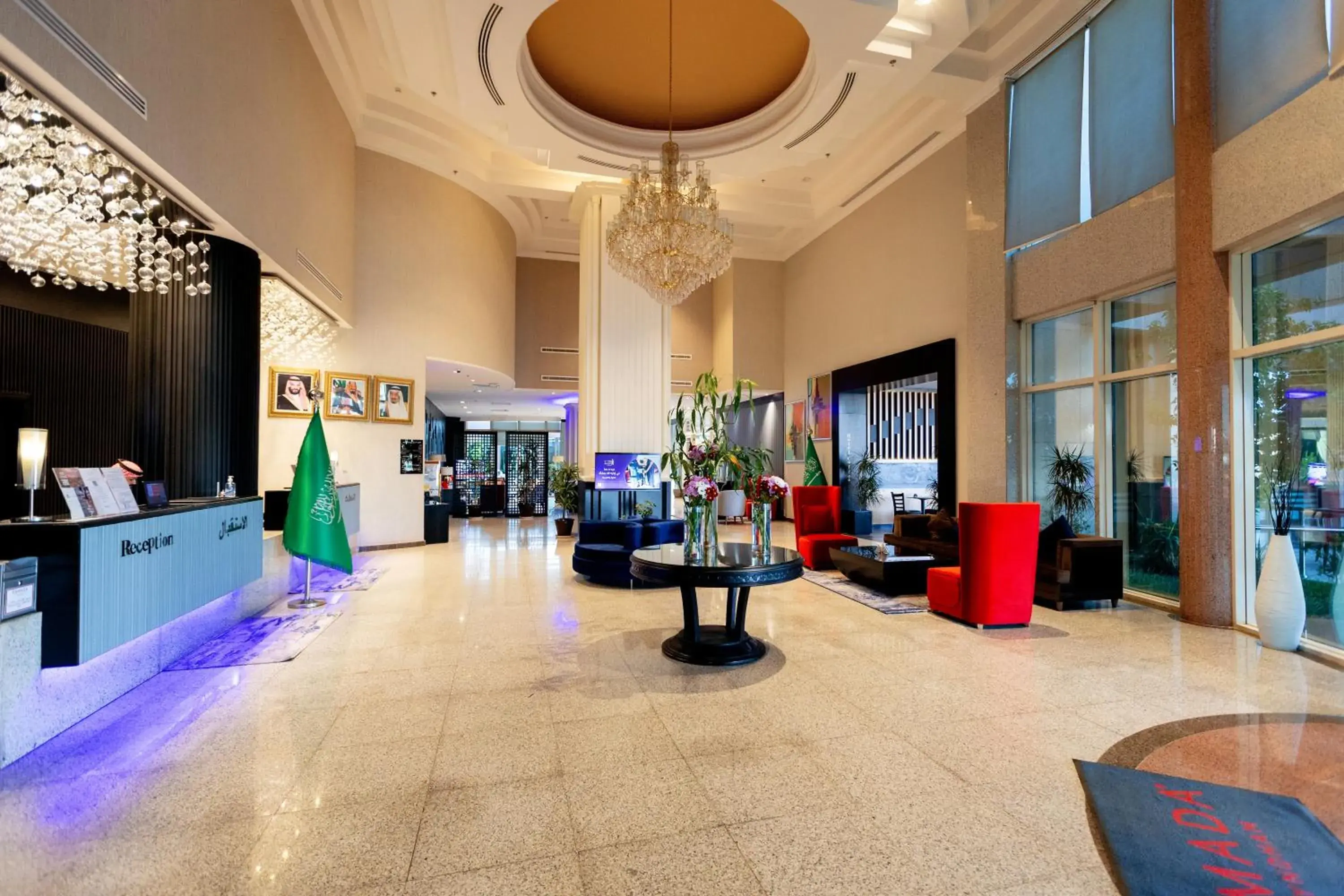 Lobby or reception in Ramada Hotel & Suites by Wyndham Al Qassim Lobby or reception in Ramada Hotel & Suites by Wyndham Al Qassim