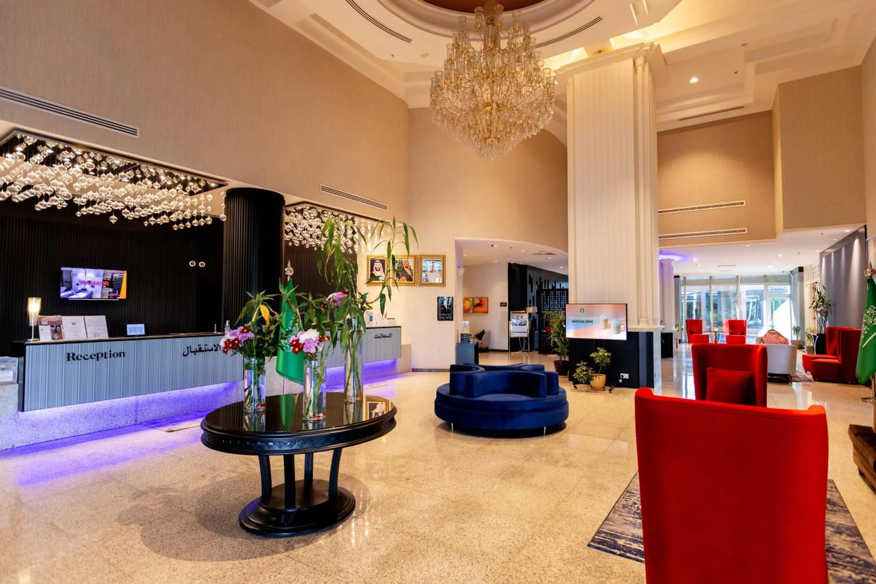 Lobby or reception in Ramada Hotel & Suites by Wyndham Al Qassim Lobby or reception in Ramada Hotel & Suites by Wyndham Al Qassim