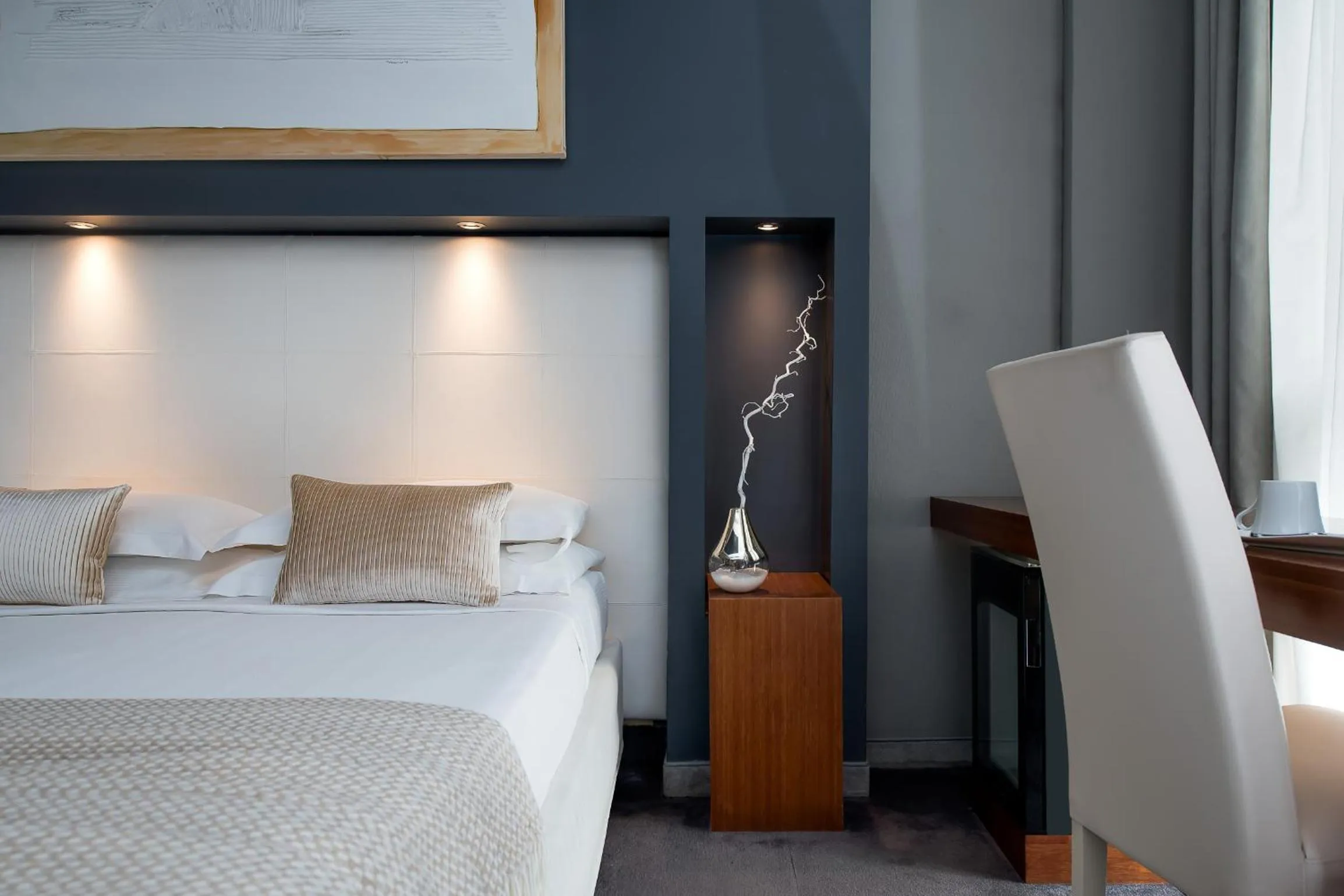 Decorative detail, Bed in Hotel Metropolis