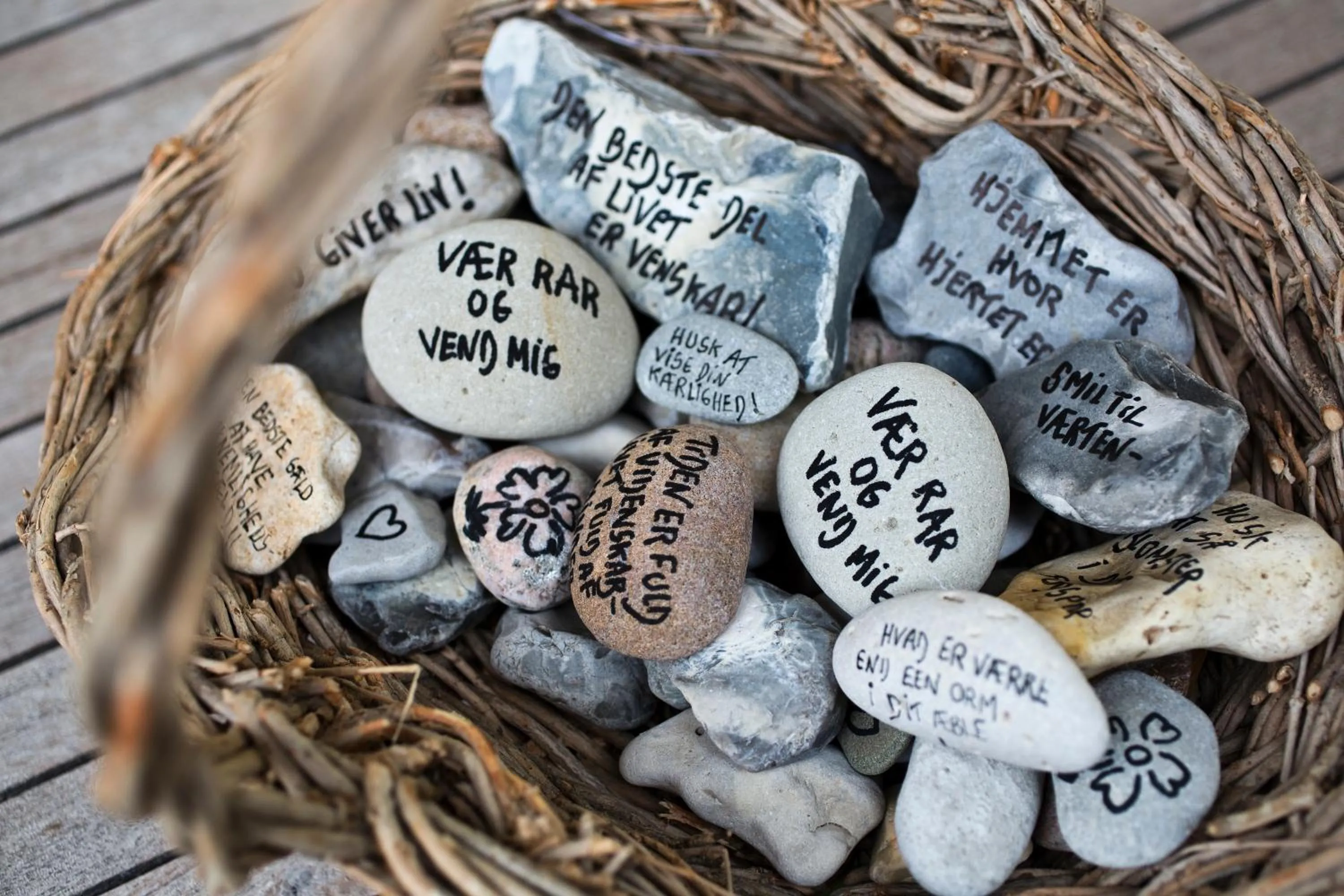 Text overlay in Gl. Brydegaard