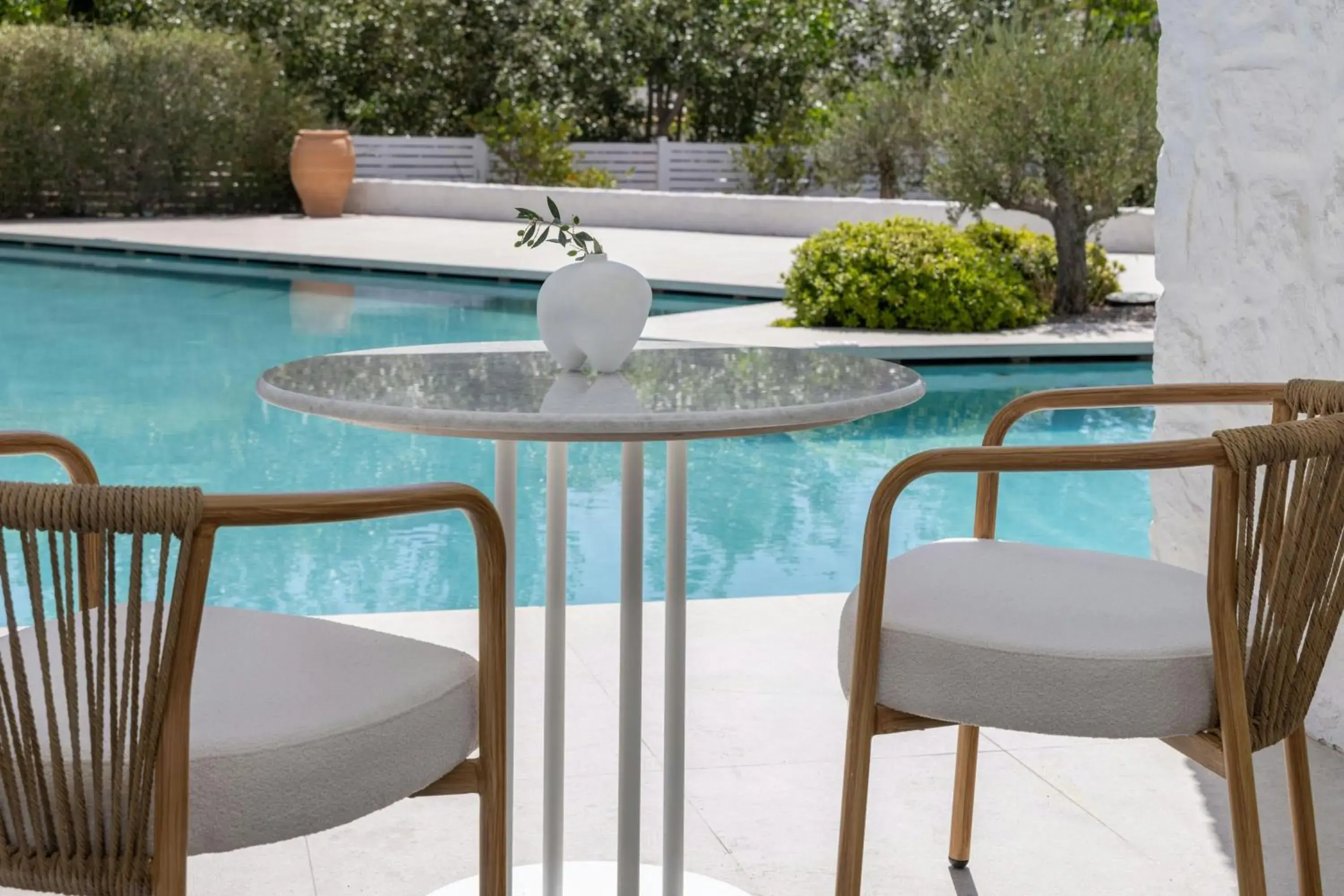 Grand Deluxe King Room with Poolside View in Patmos Aktis, a Luxury Collection Resort & Spa, Greece Grand Deluxe King Room with Poolside View in Patmos Aktis, a Luxury Collection Resort & Spa, Greece