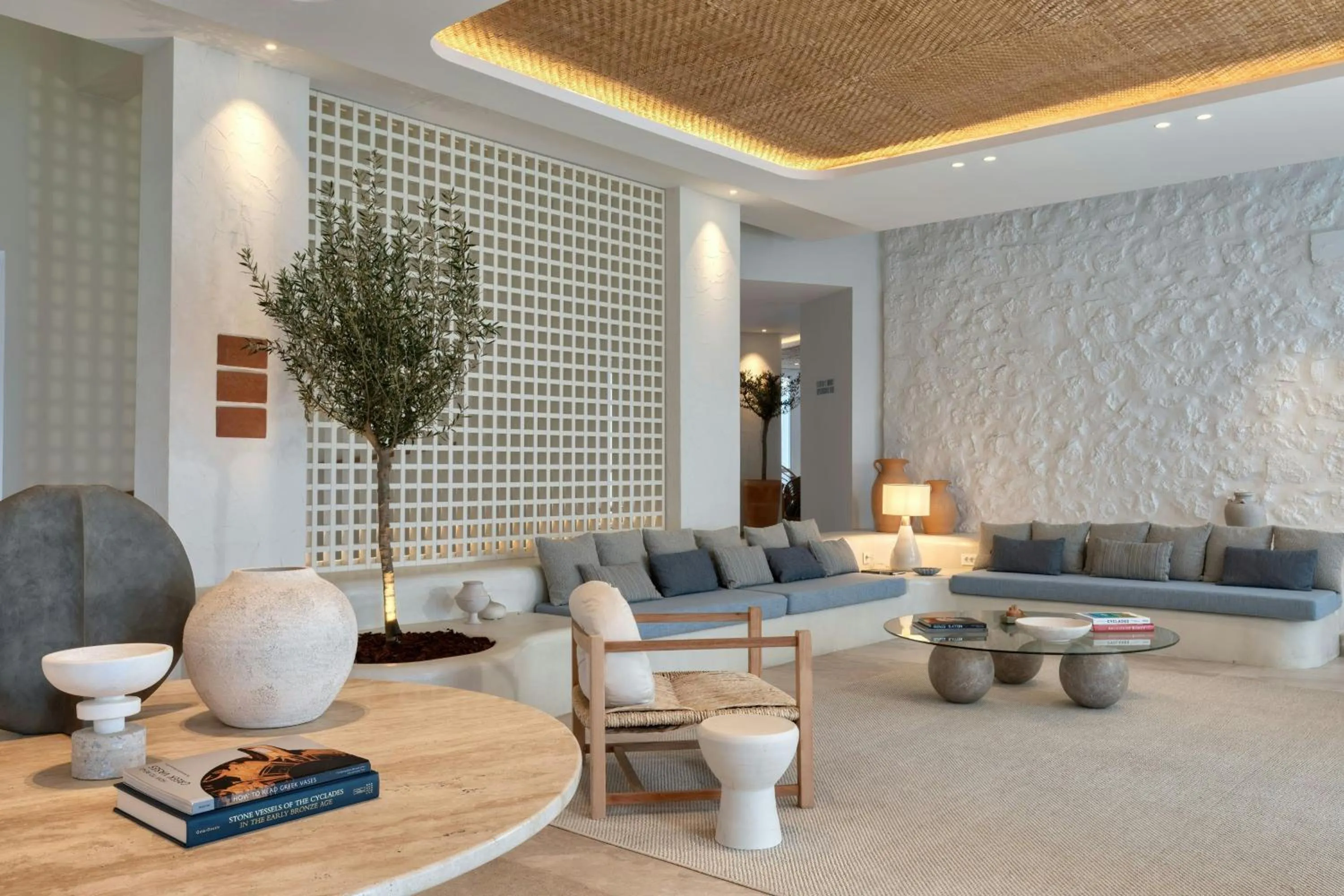 Lobby or reception in Patmos Aktis, a Luxury Collection Resort & Spa, Greece