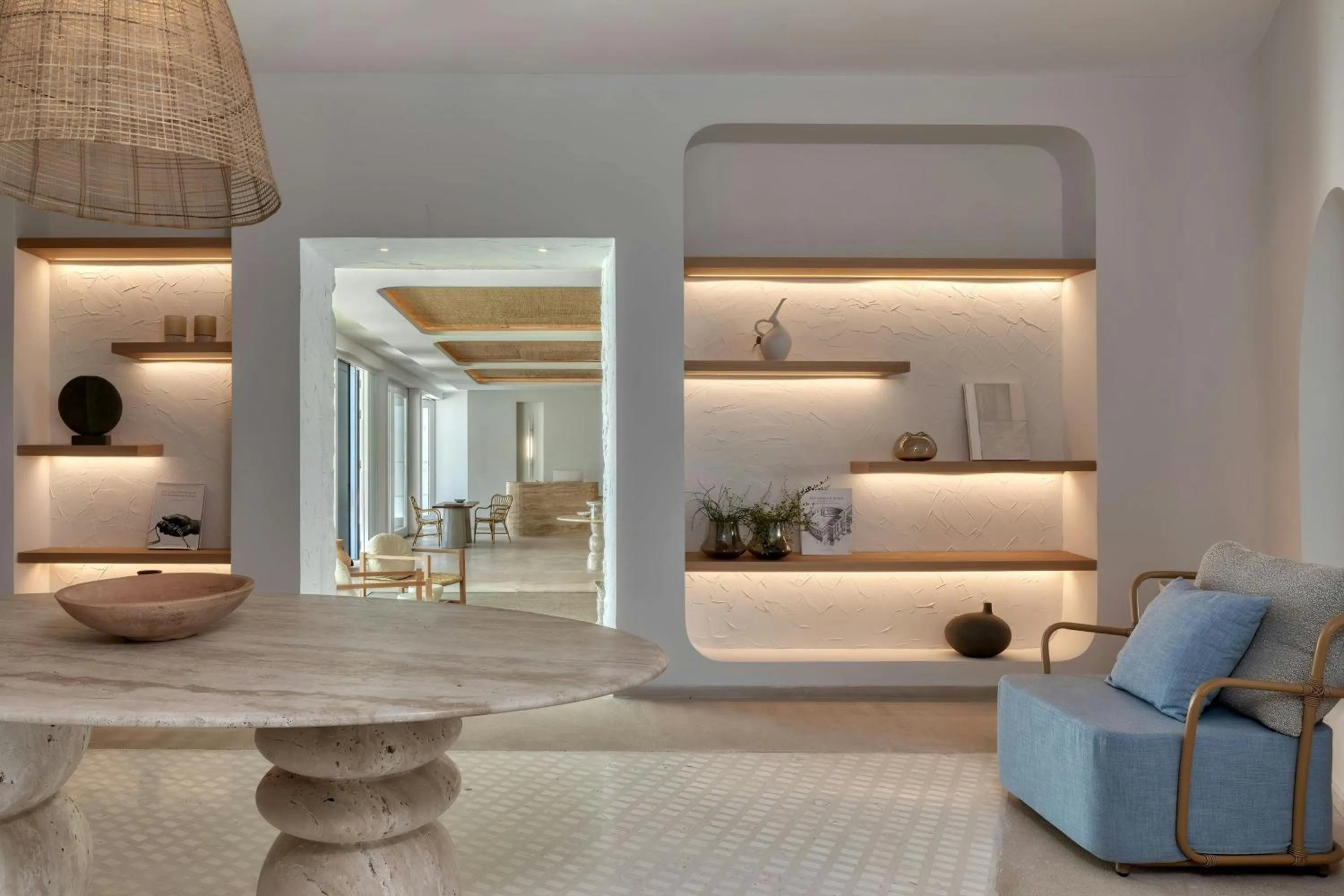 Lobby or reception in Patmos Aktis, a Luxury Collection Resort & Spa, Greece