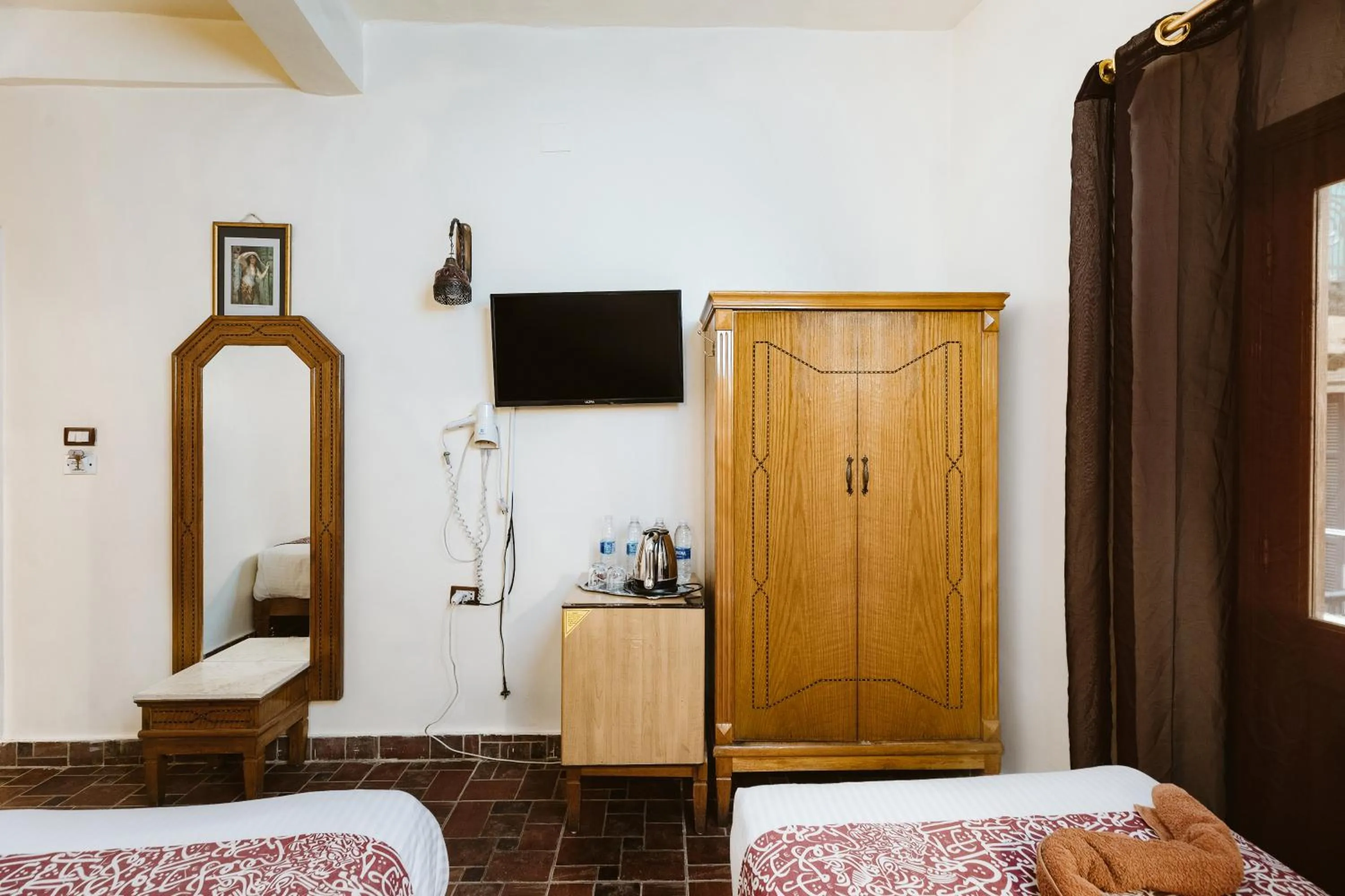 Bed in Nefertiti Hotel Luxor