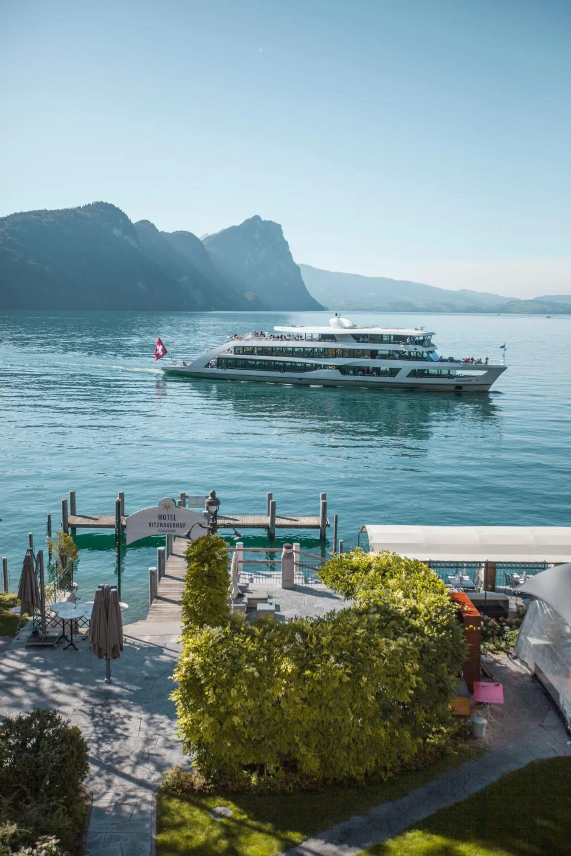 Property building in Hotel Vitznauerhof - Lifestyle Hideaway at Lake Lucerne