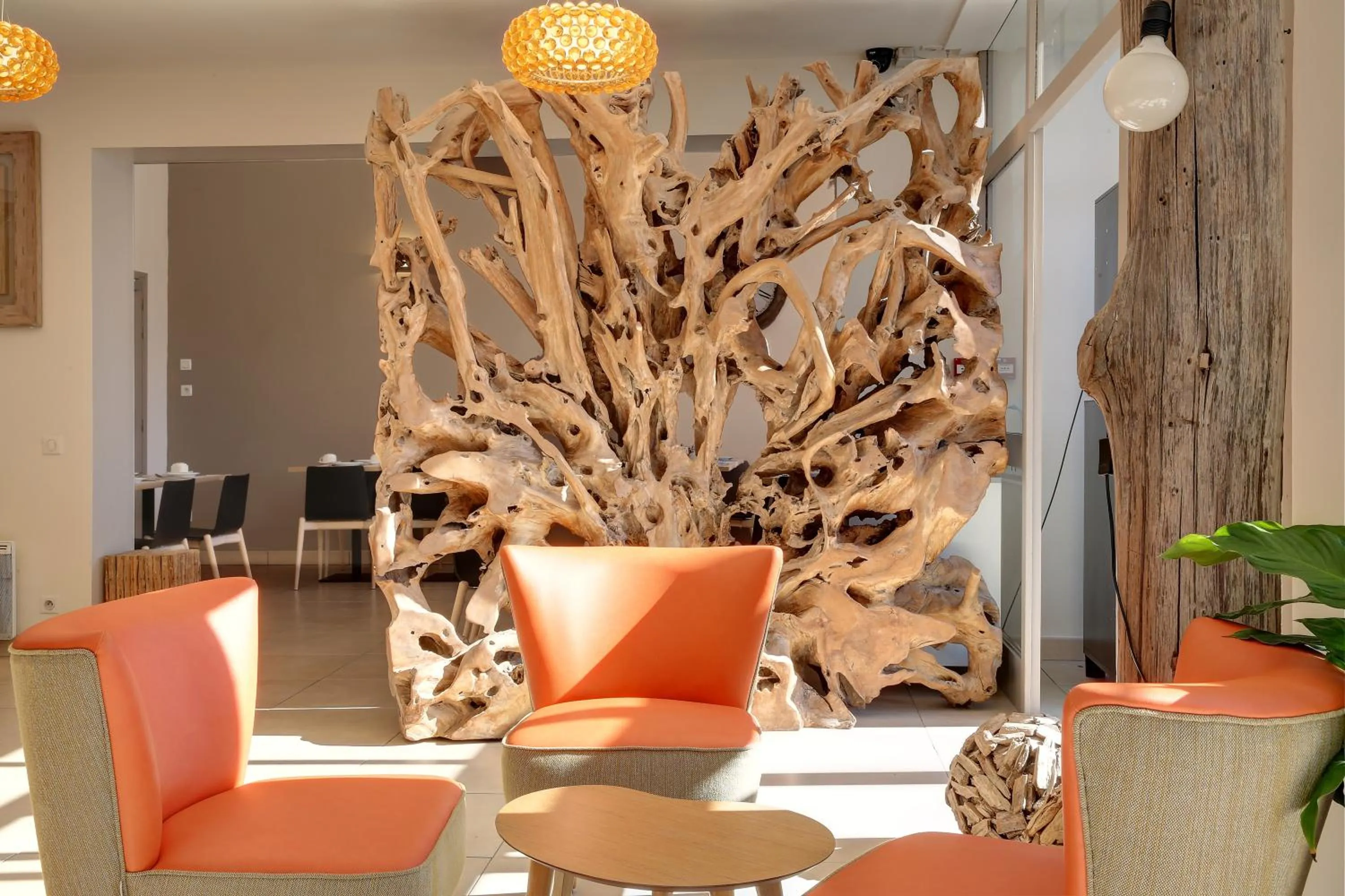 Lobby or reception in Logis Havvah Hôtel Gap