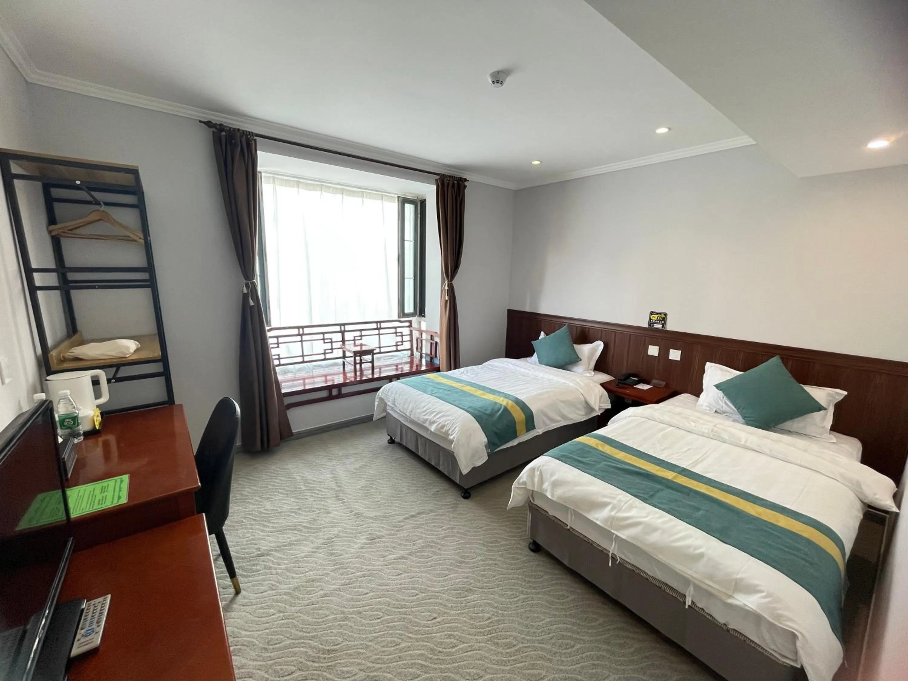 Bedroom, Bed in Beijing RJ Brown city center hotel Forbidden City &Tian'anmen Square ,Near Subway line 8, 3min walk to Temple of Heaven, English Speaking reception , Laundry service ,Free wifi ,Oneday tour to Greatwall