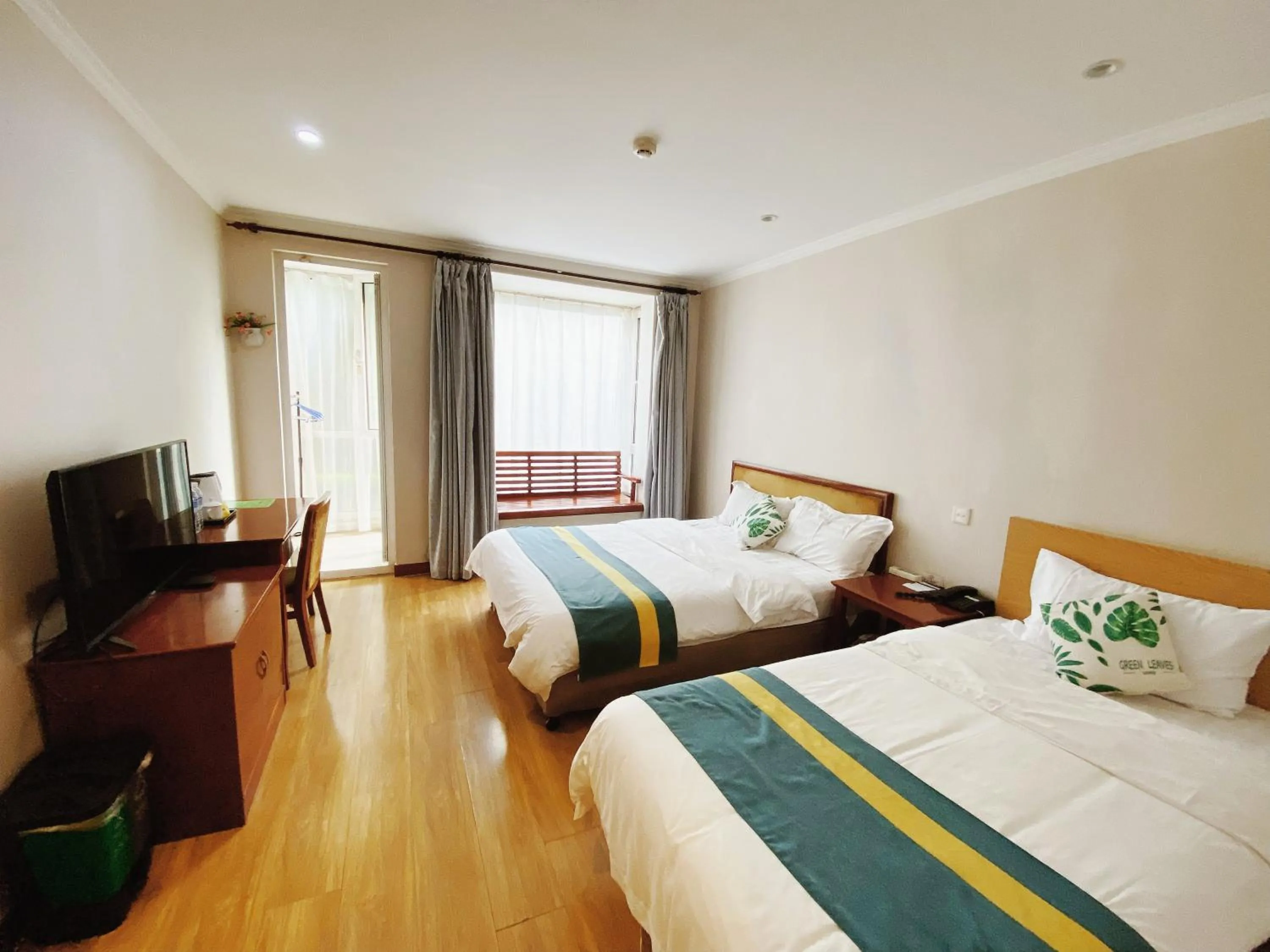 Bedroom, Bed in Beijing RJ Brown city center hotel Forbidden City &Tian'anmen Square ,Near Subway line 8, 3min walk to Temple of Heaven, English Speaking reception , Laundry service ,Free wifi ,Oneday tour to Greatwall