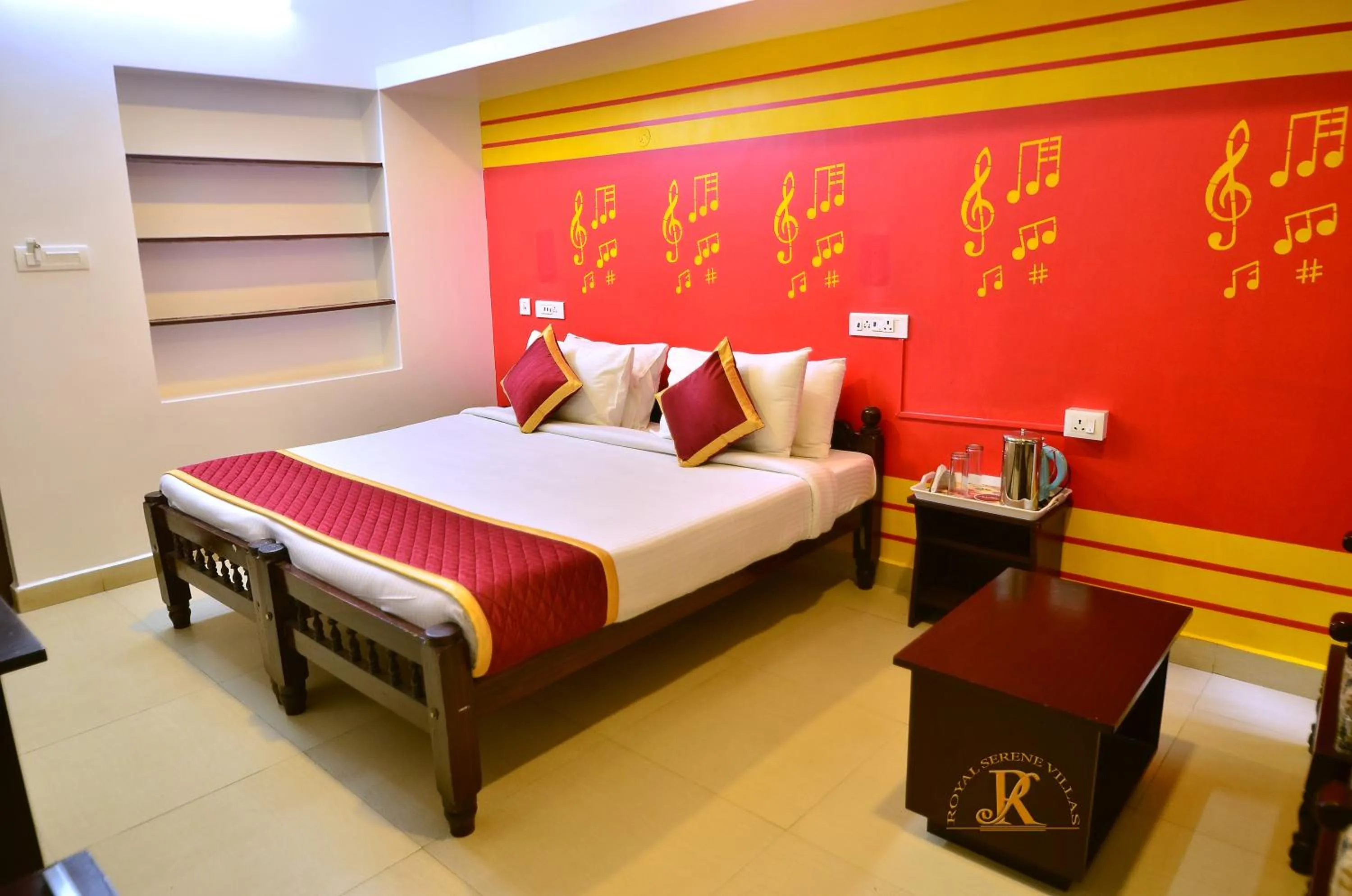 Bed in Royal Serene Villas