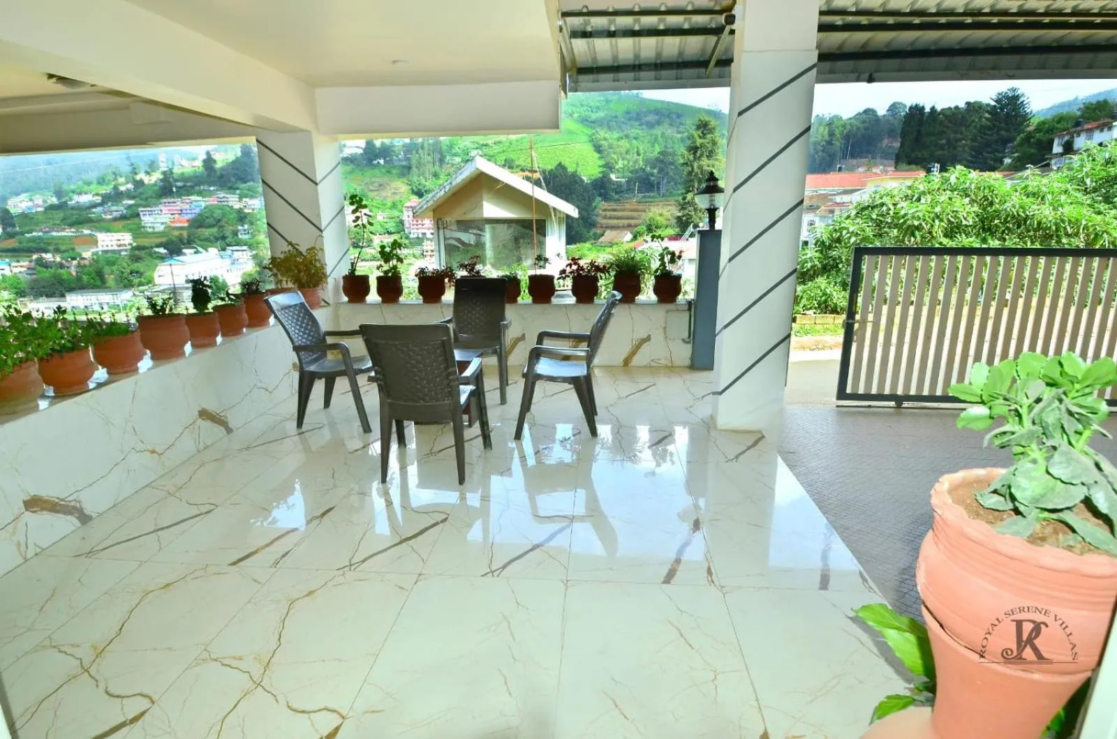 Seating area in Royal Serene Villas