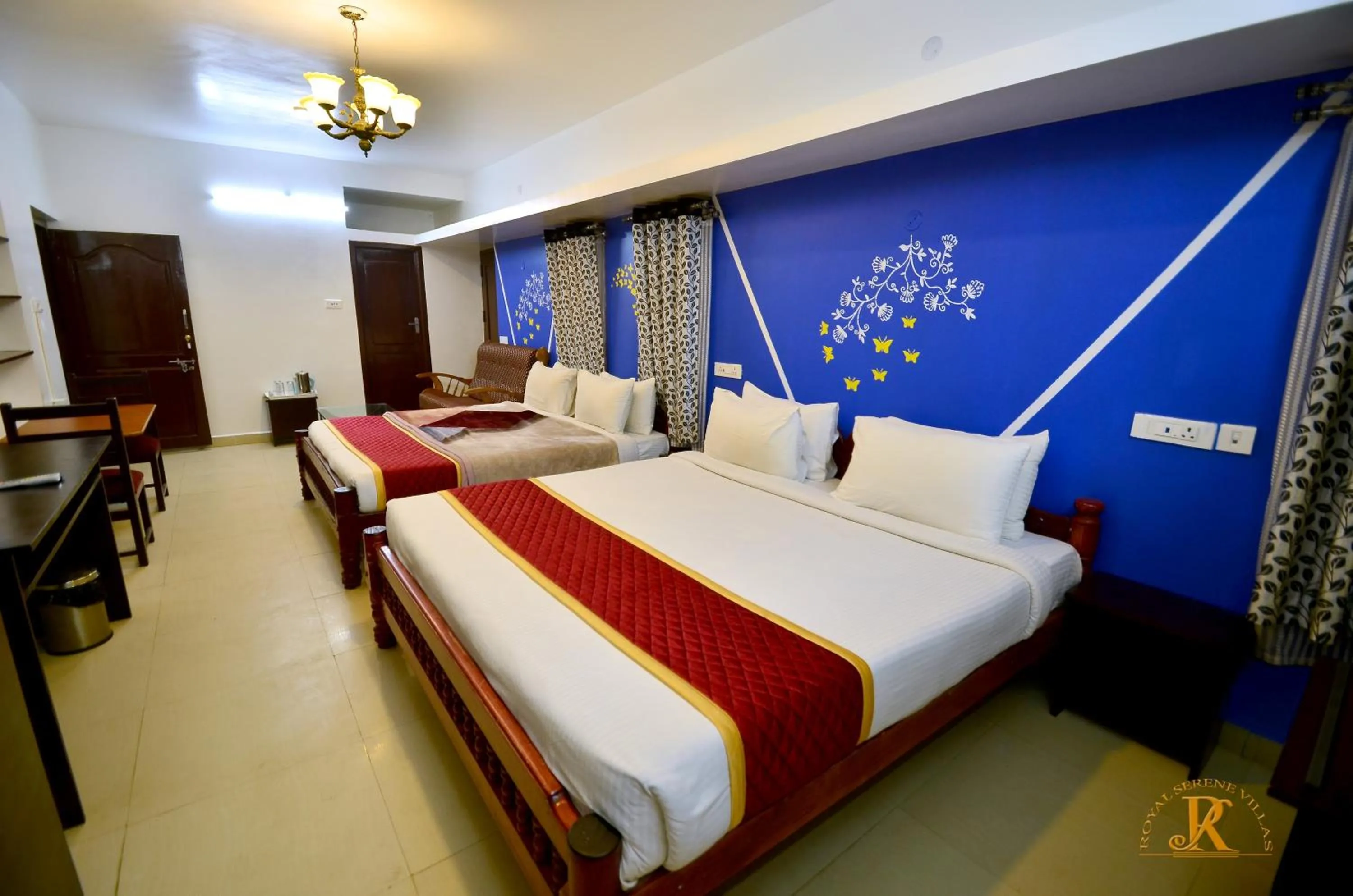 Bed in Royal Serene Villas