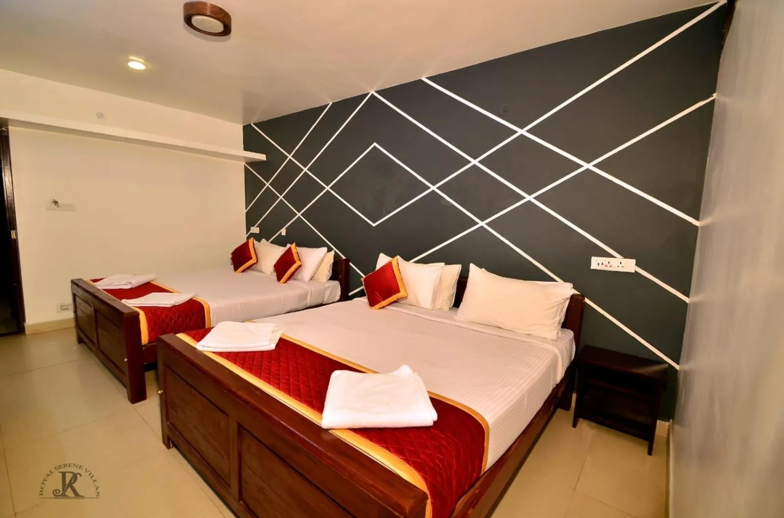 Bed in Royal Serene Villas