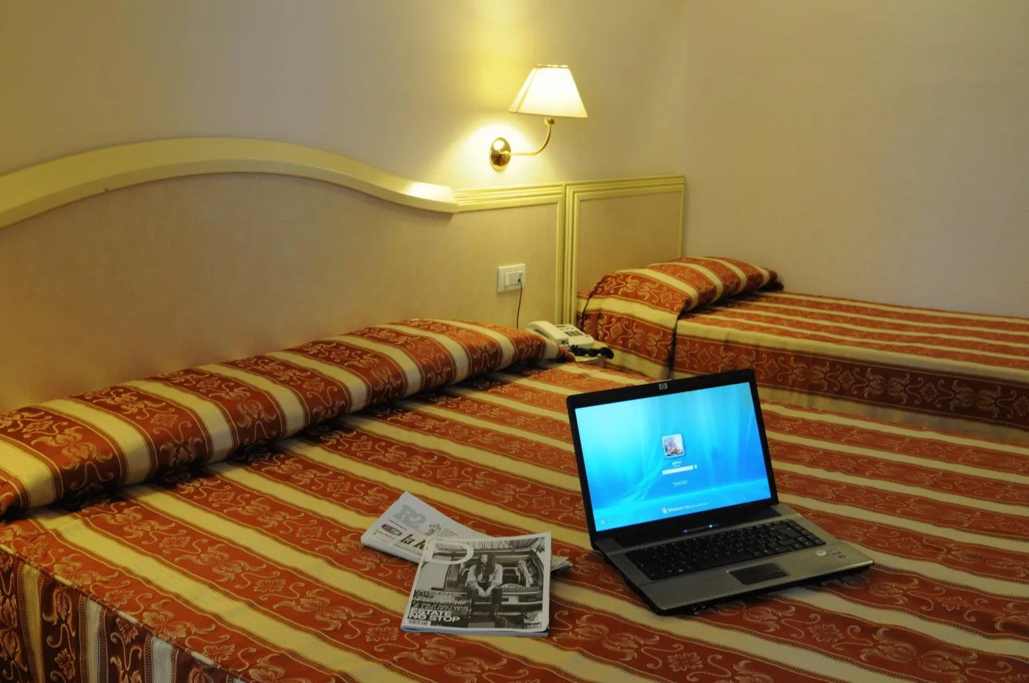 Bed in Hotel Corallo