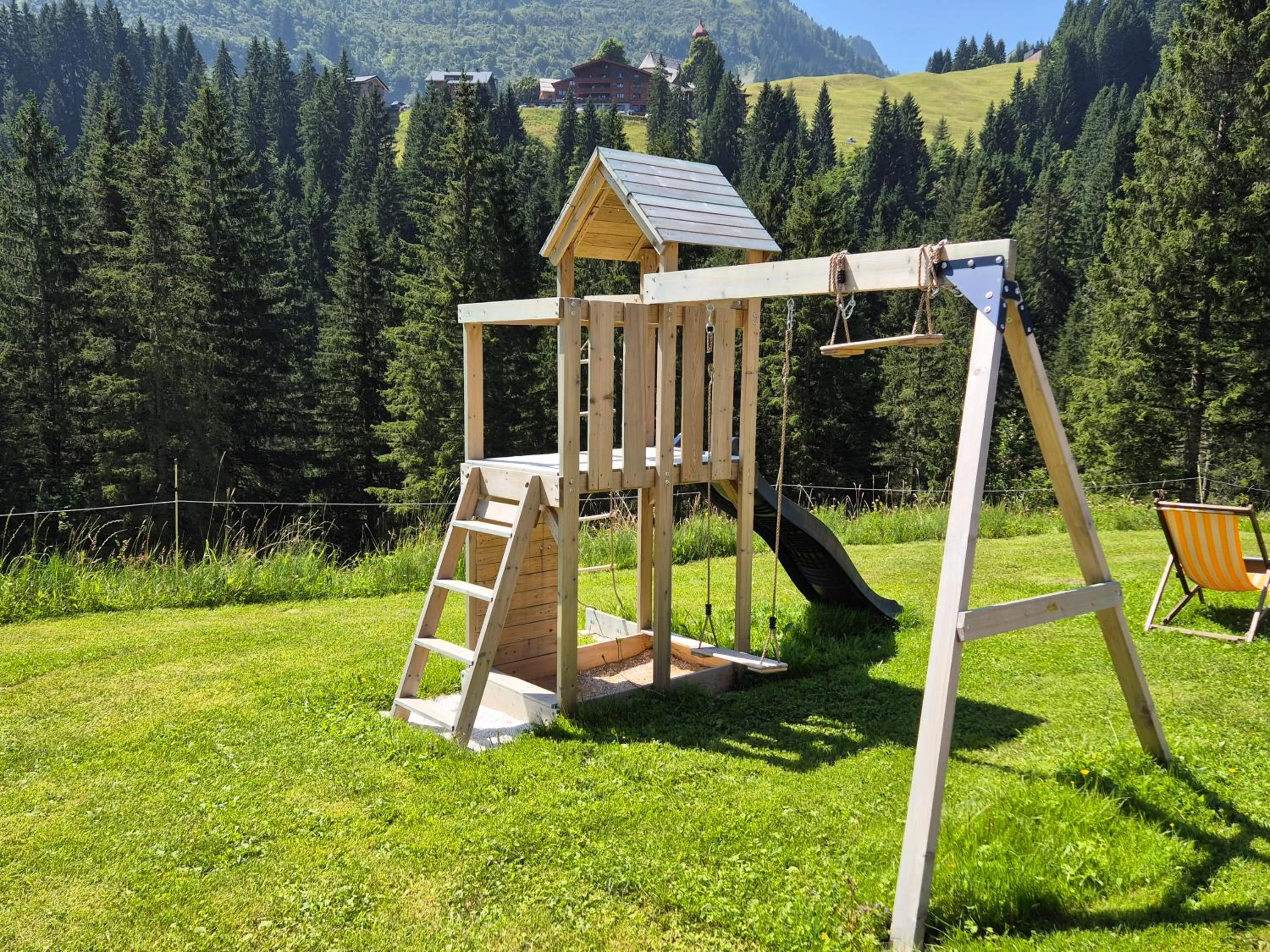 Children play ground in Alpine Lifestyle Berghotel Madlener