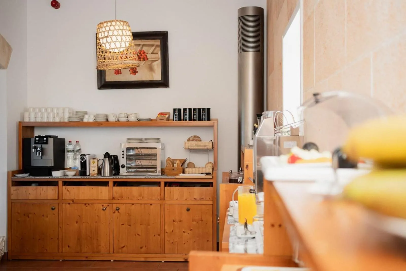 Buffet breakfast in Hotel Rural Binigaus Vell