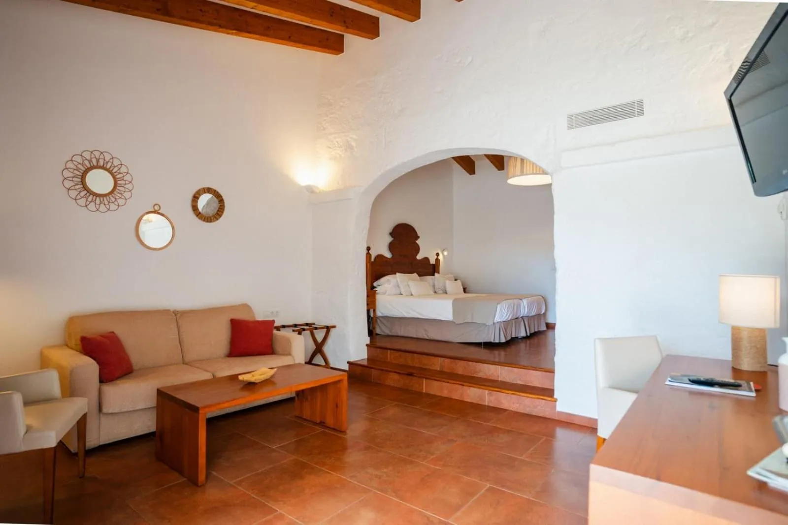 Bed in Hotel Rural Binigaus Vell