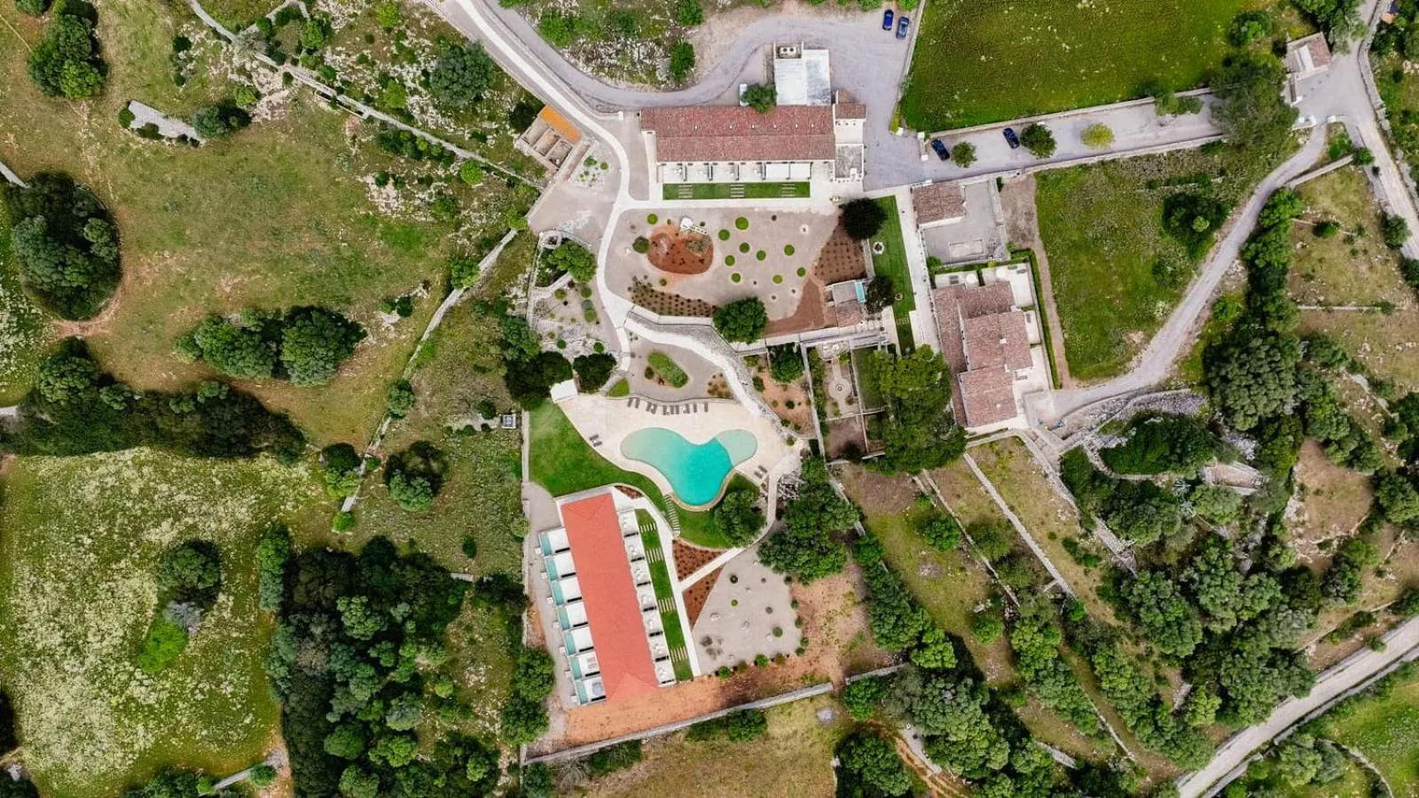 Bird's eye view in Hotel Rural Binigaus Vell