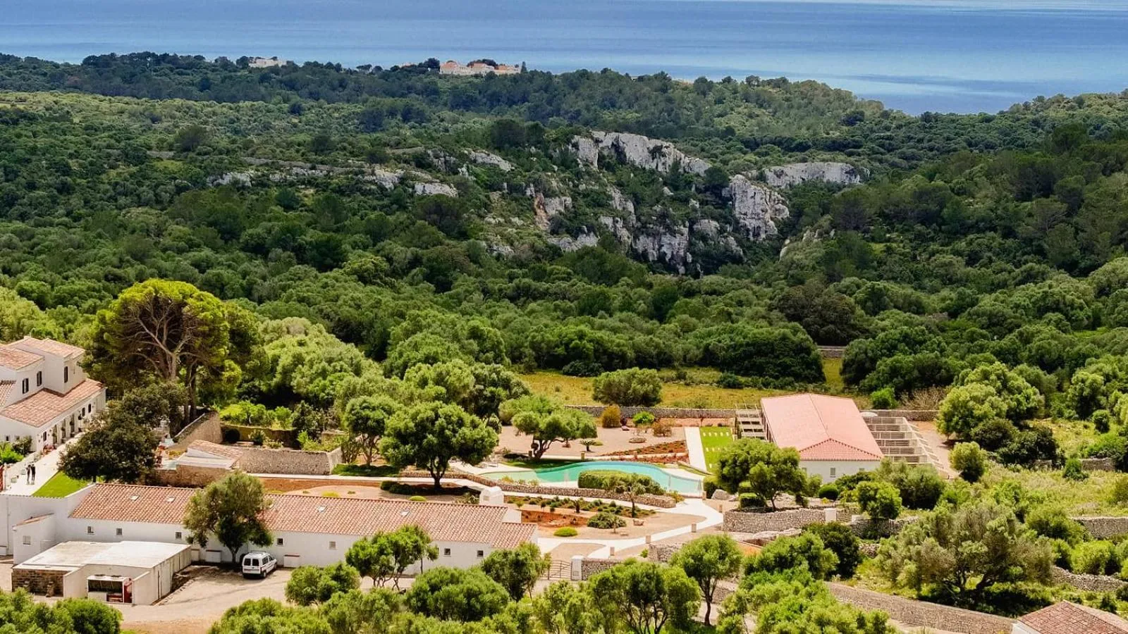 Bird's eye view in Hotel Rural Binigaus Vell