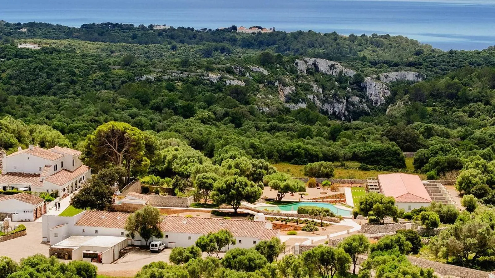 Bird's eye view in Hotel Rural Binigaus Vell
