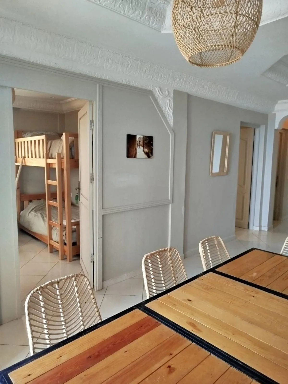 Communal lounge/ TV room, Bed in Travel Surf Morocco