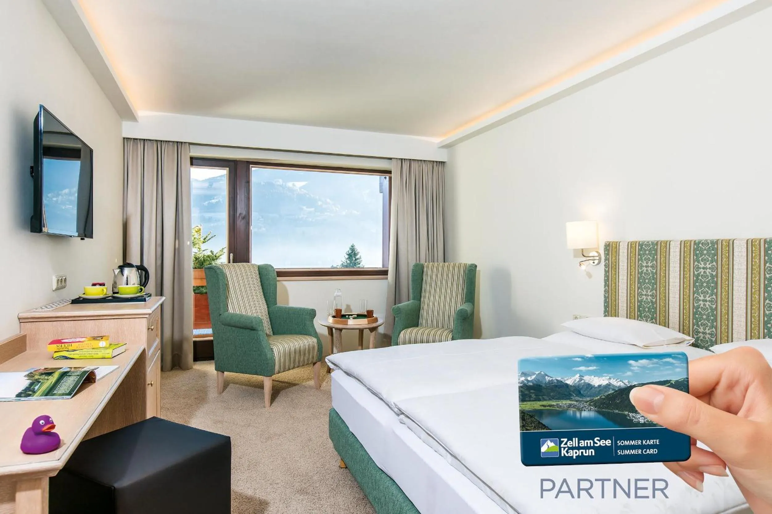 Photo of the whole room, Bed in ALPIN- Das Sporthotel, SUMMERCARD included May - September