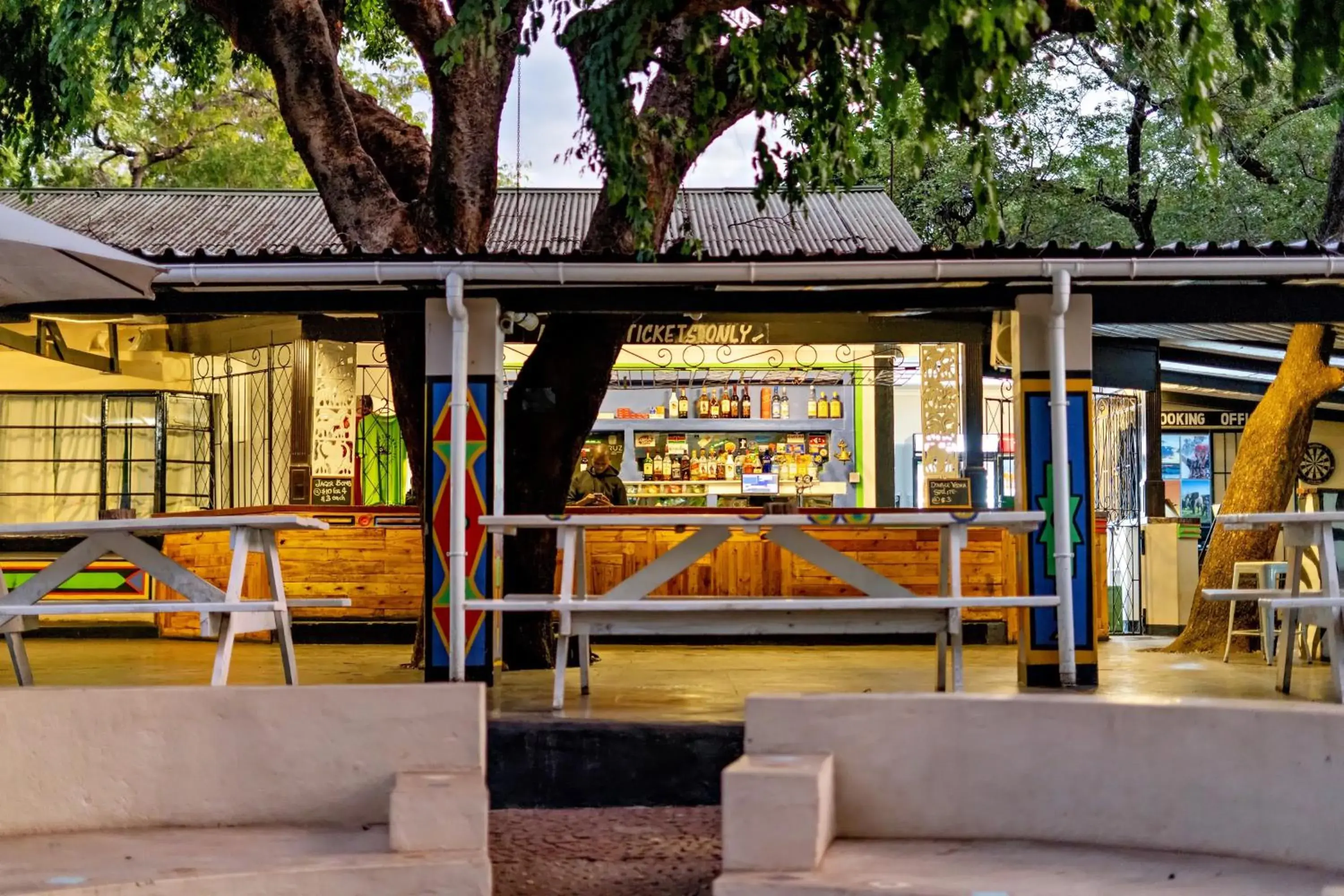 Lounge or bar in Shoestrings Backpackers Lodge Vic Falls Lounge or bar in Shoestrings Backpackers Lodge Vic Falls