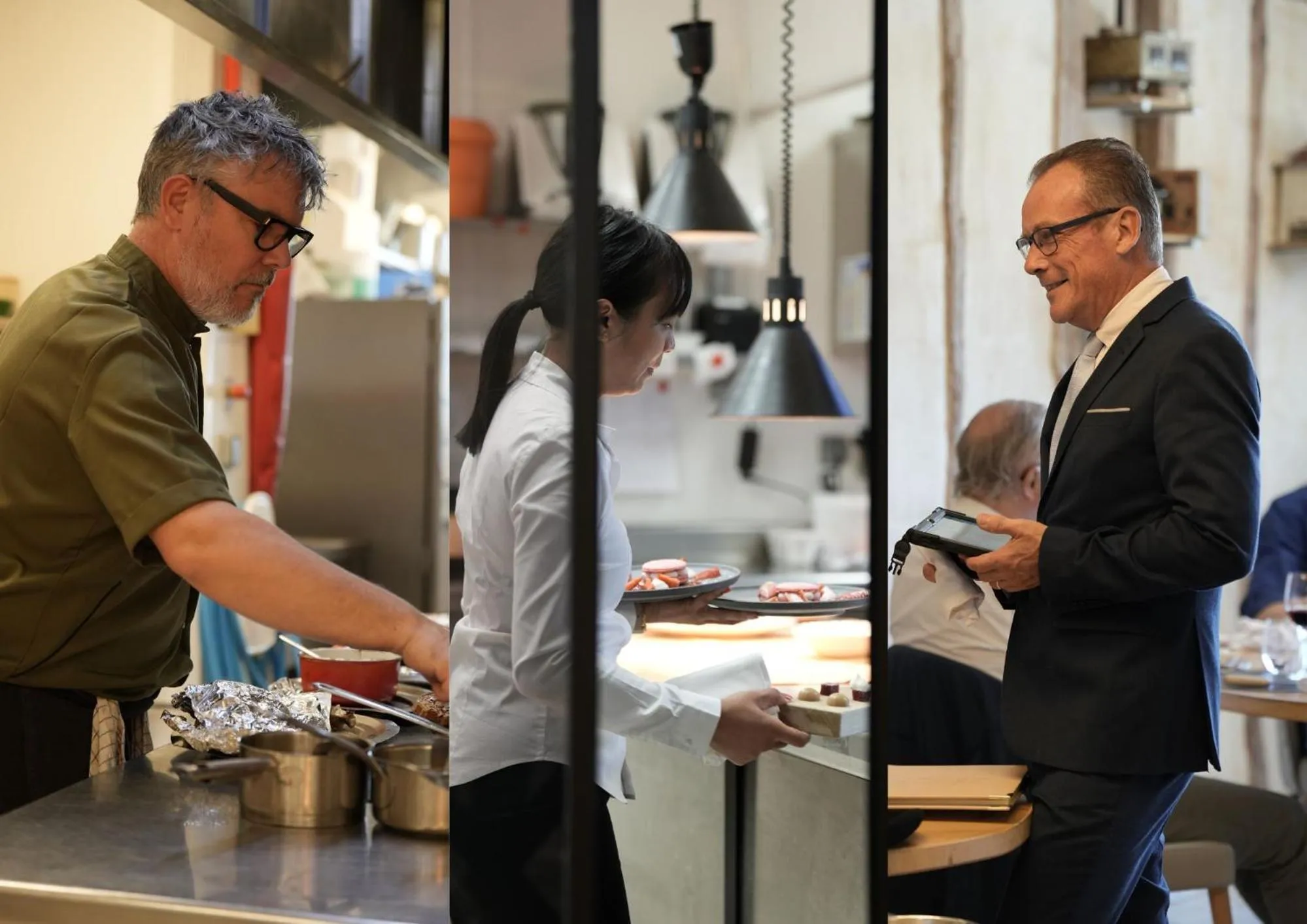 Staff in Auberge du Poids Public Logis Hotel