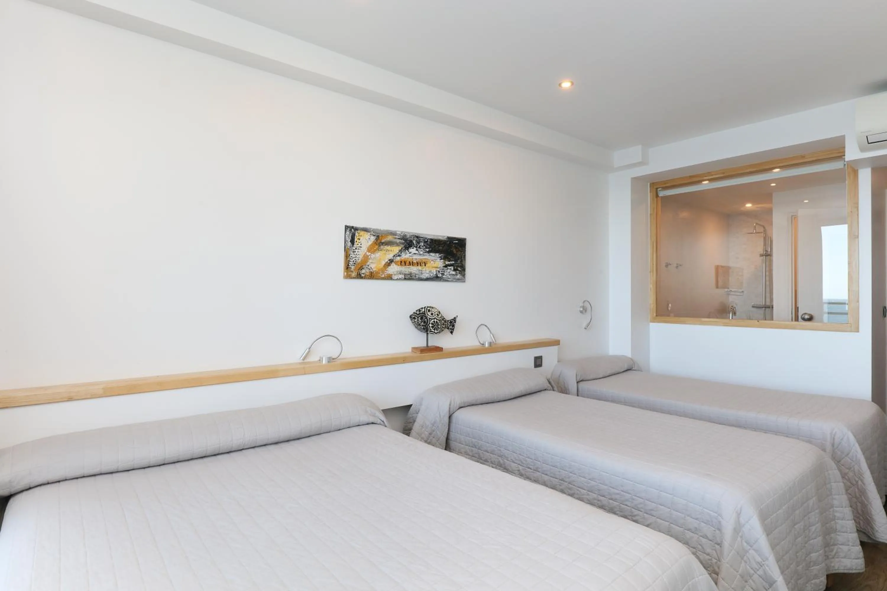 Bed in Hotel La Vigie - Face à la mer