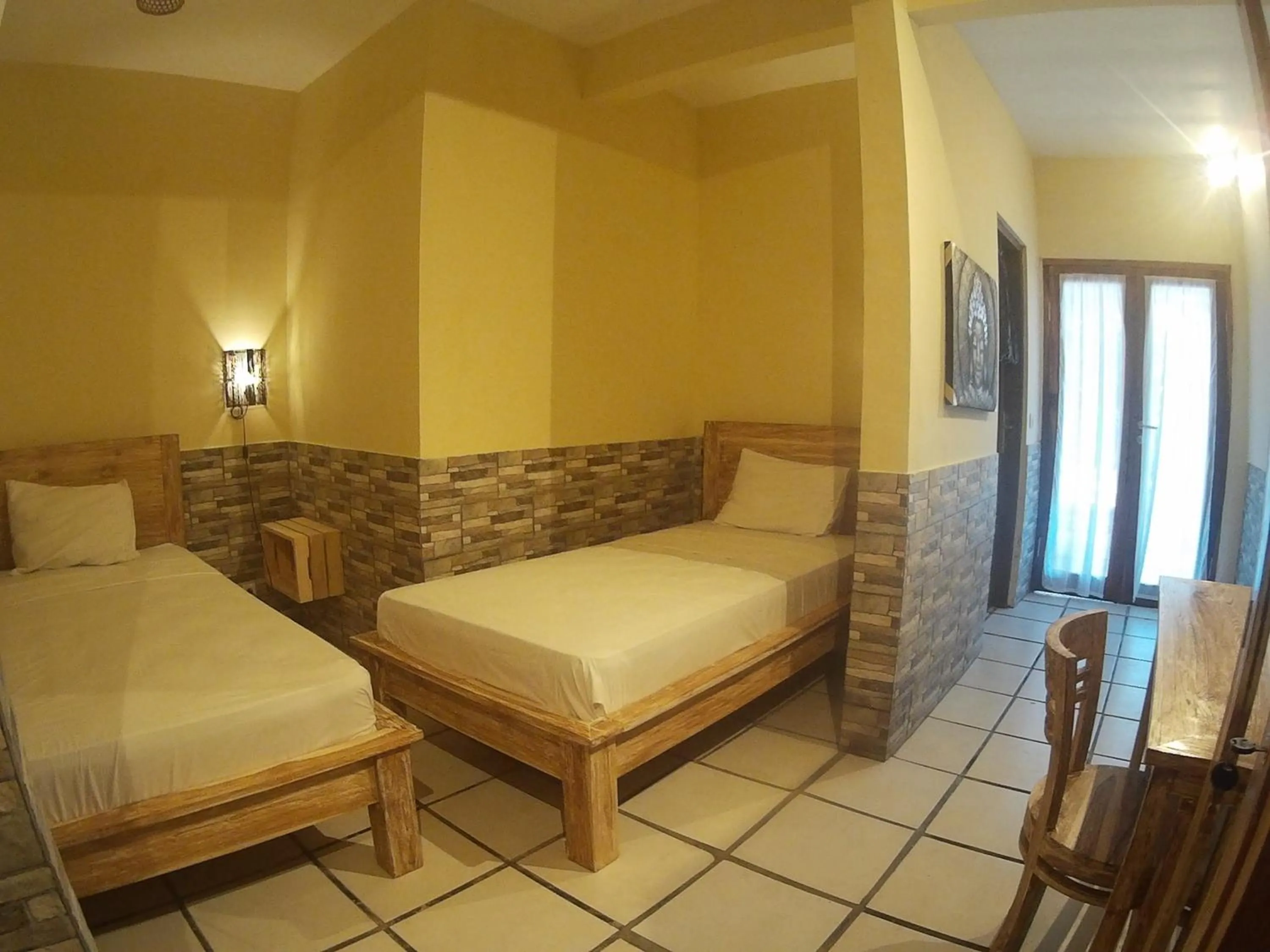 Bedroom, Bed in Canggu Pinpoint Rooms