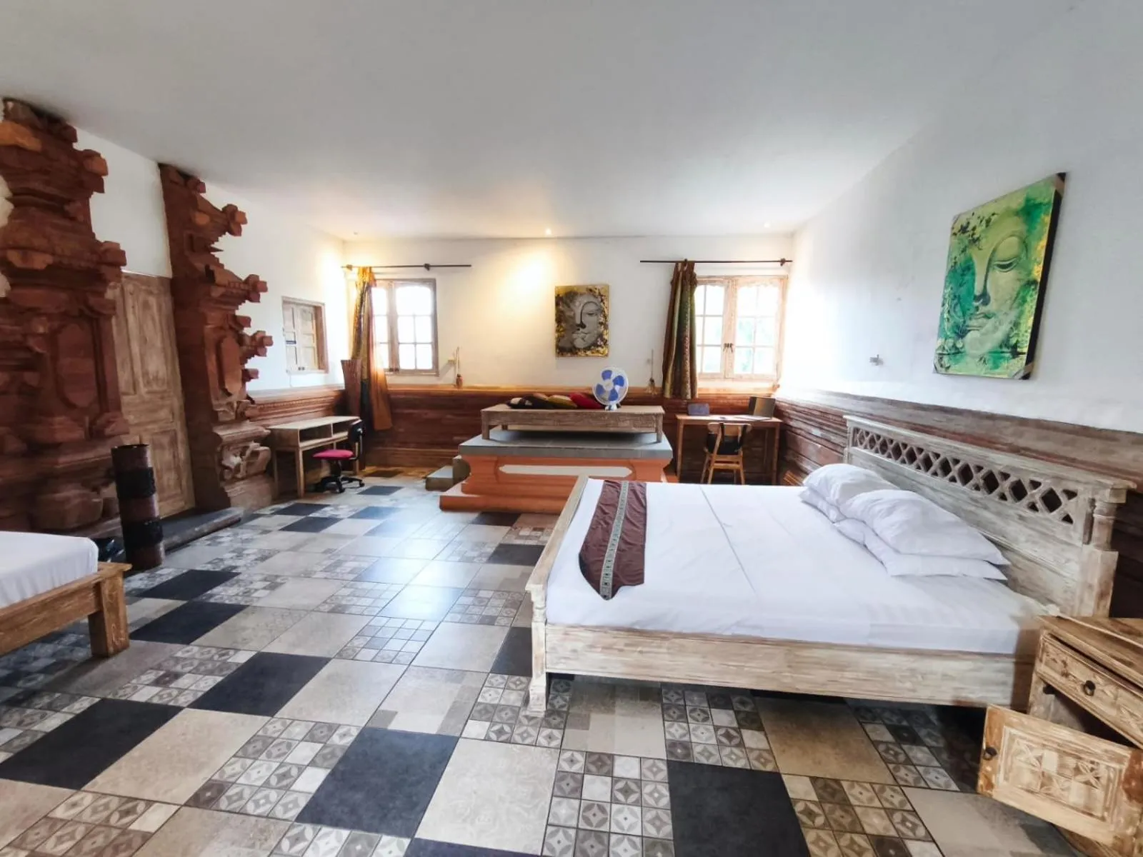 Bed in Canggu Pinpoint Rooms