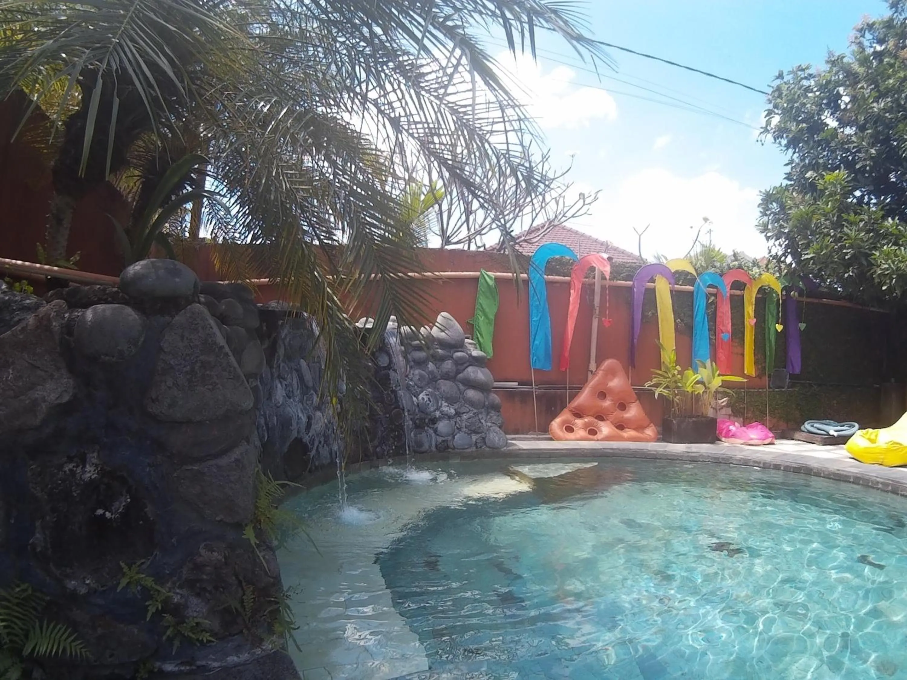 Pool view in Canggu Pinpoint Rooms