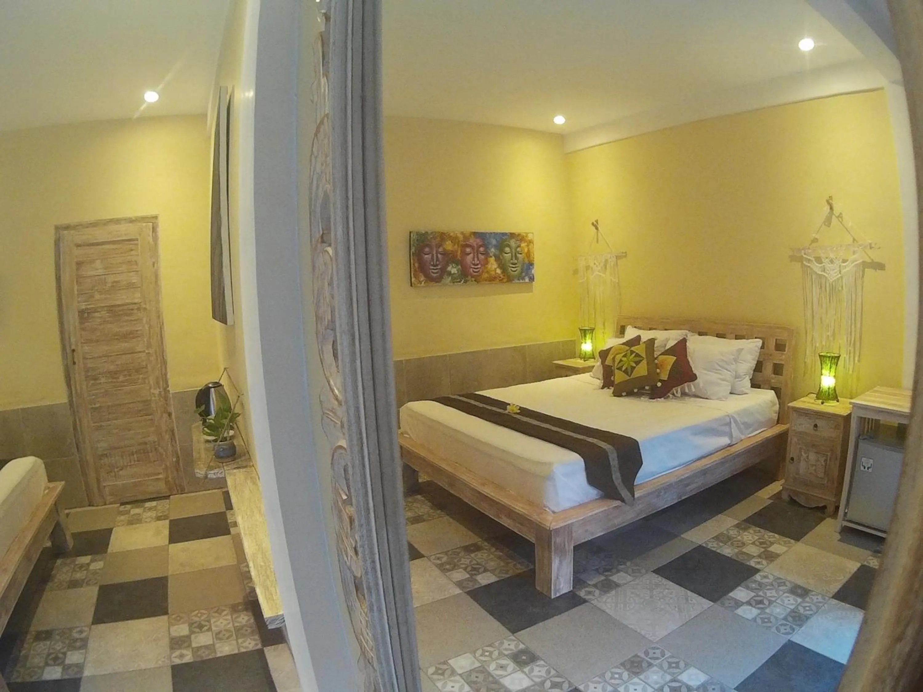 Bedroom, Bed in Canggu Pinpoint Rooms