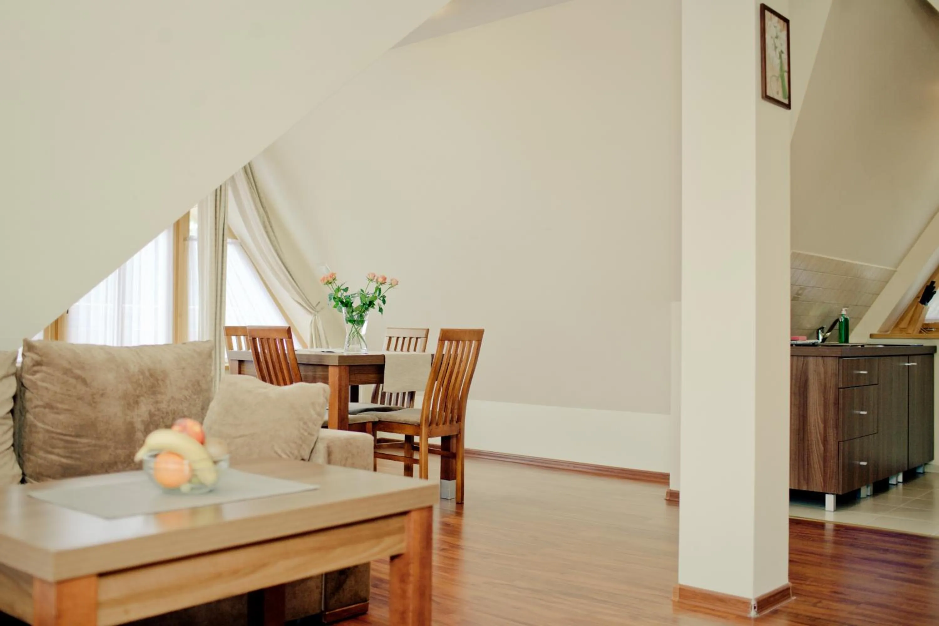 Kitchen or kitchenette in Aparthotel Bellamonte