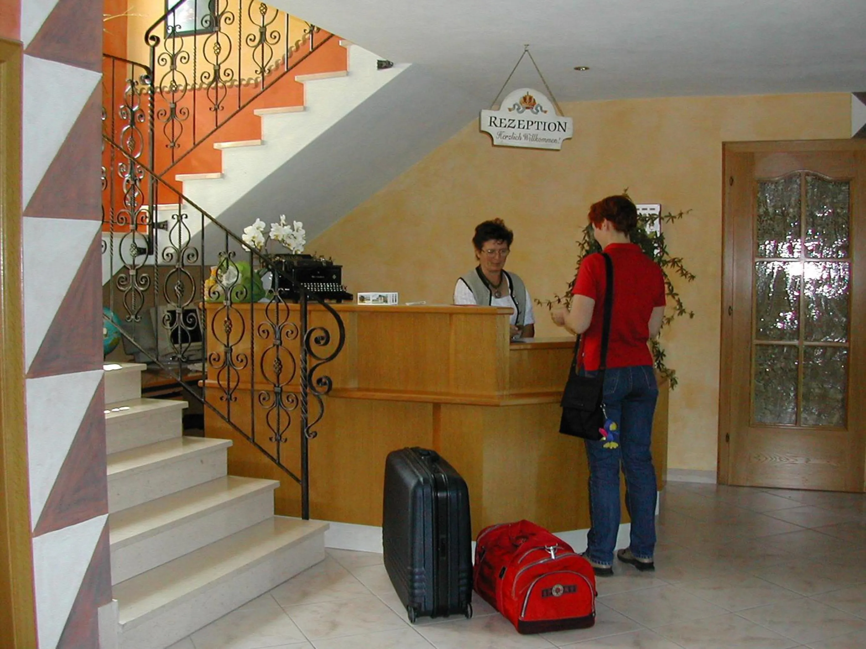 Lobby or reception in Ferienhotel Herzog