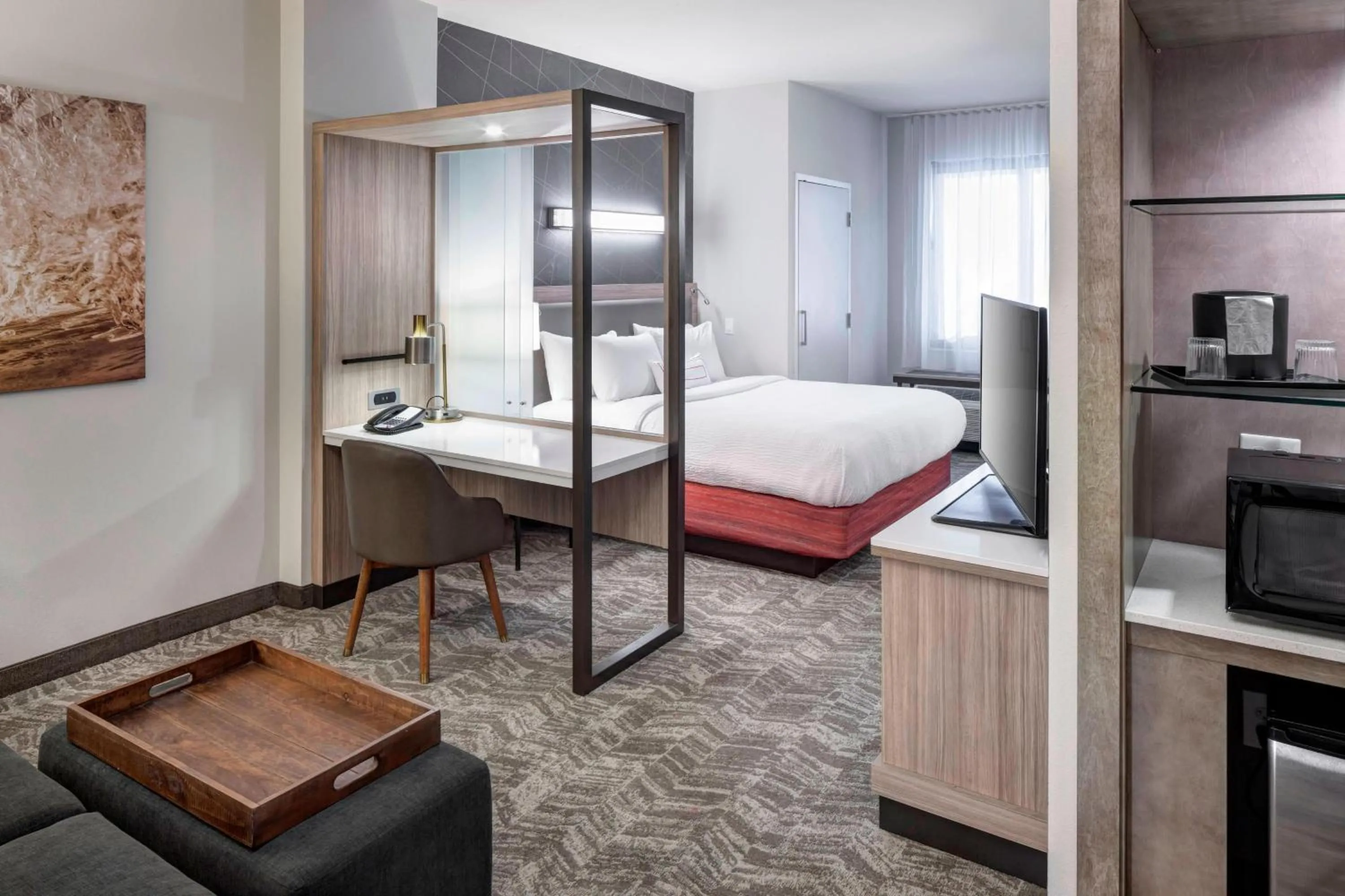 Photo of the whole room, Bed in SpringHill Suites by Marriott Clearwater Beach