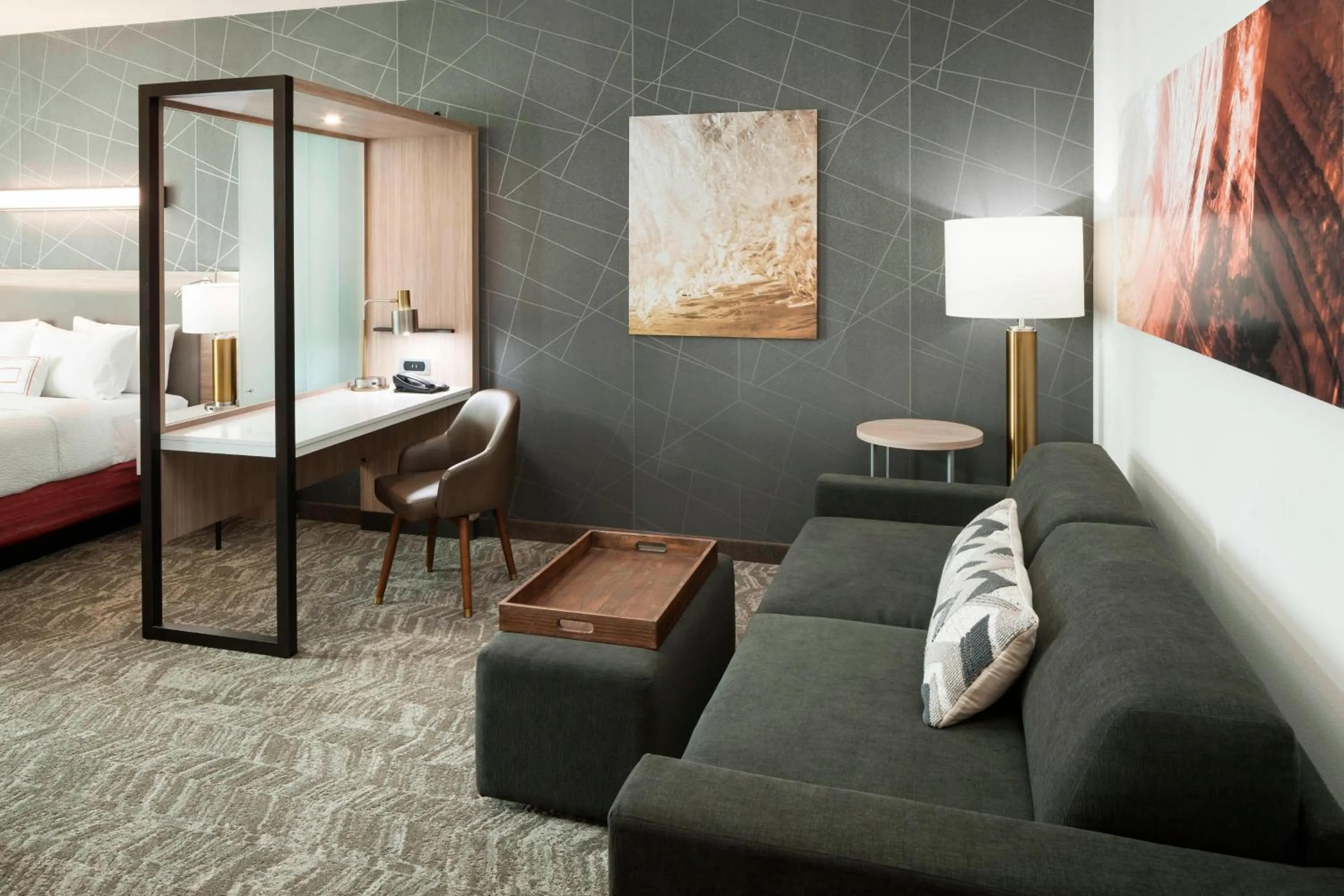 Photo of the whole room, Bed in SpringHill Suites by Marriott Clearwater Beach