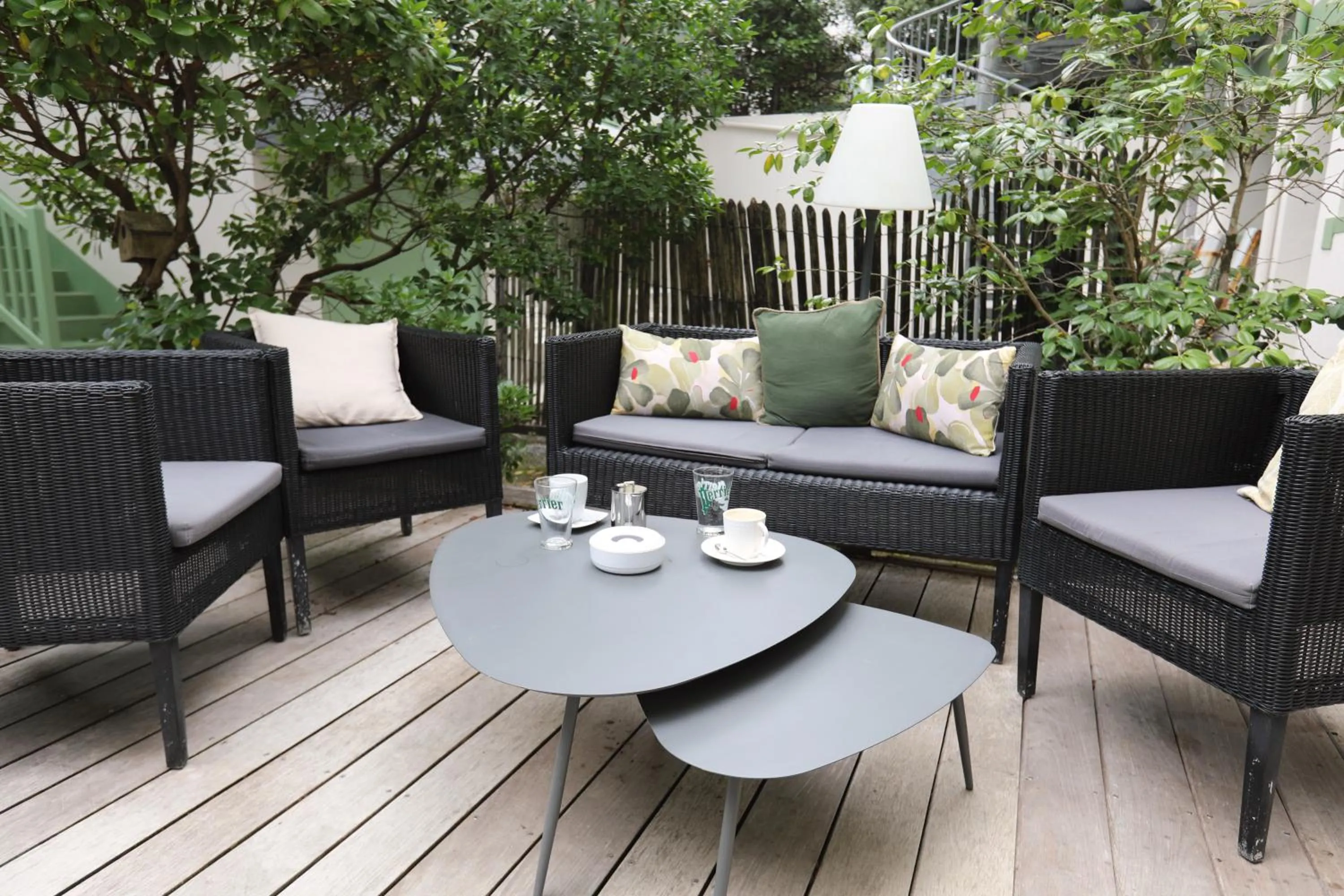 Patio in Hôtel Villa Flornoy Pornichet Baie de la Baule