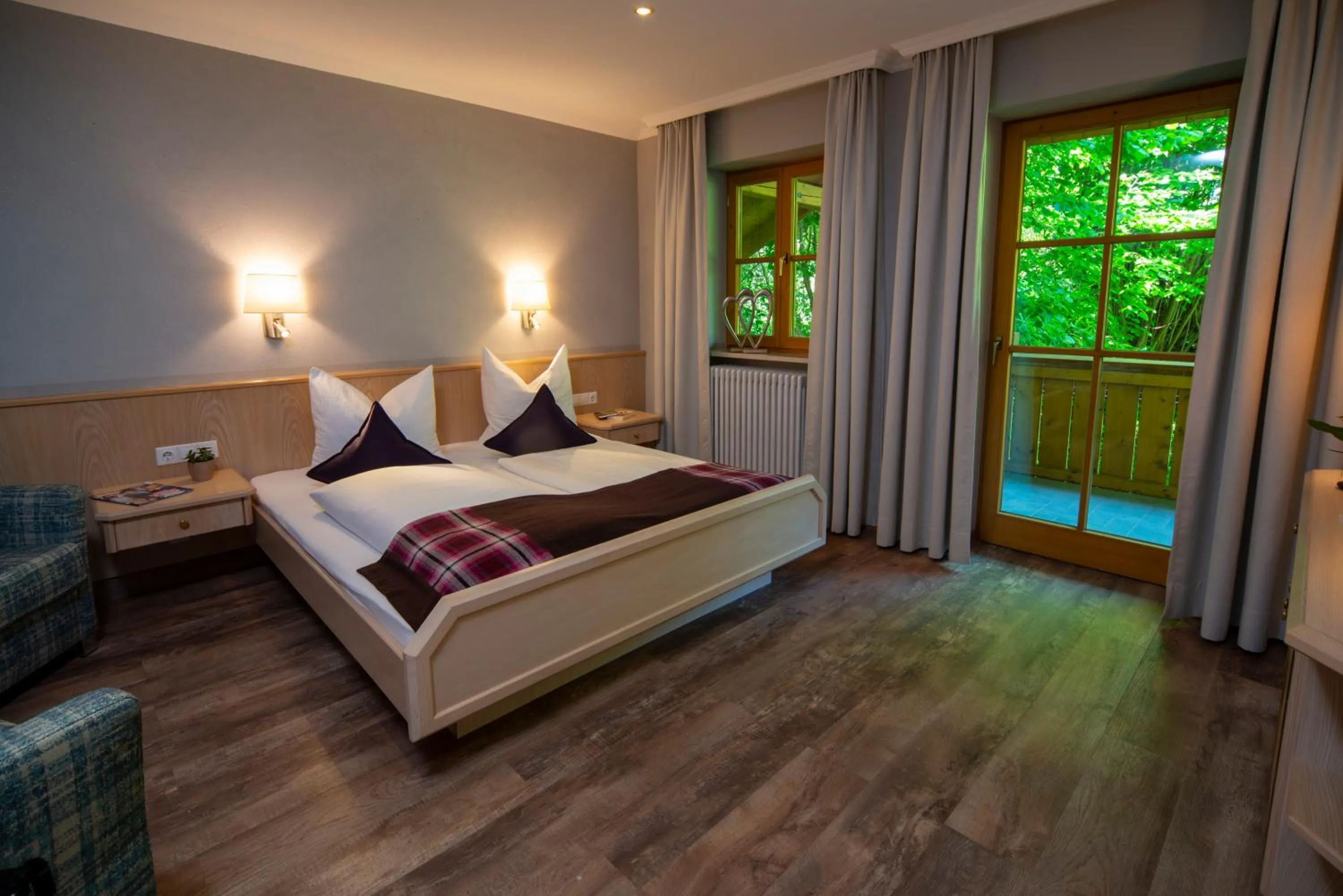 Bed in Hotel Berghof