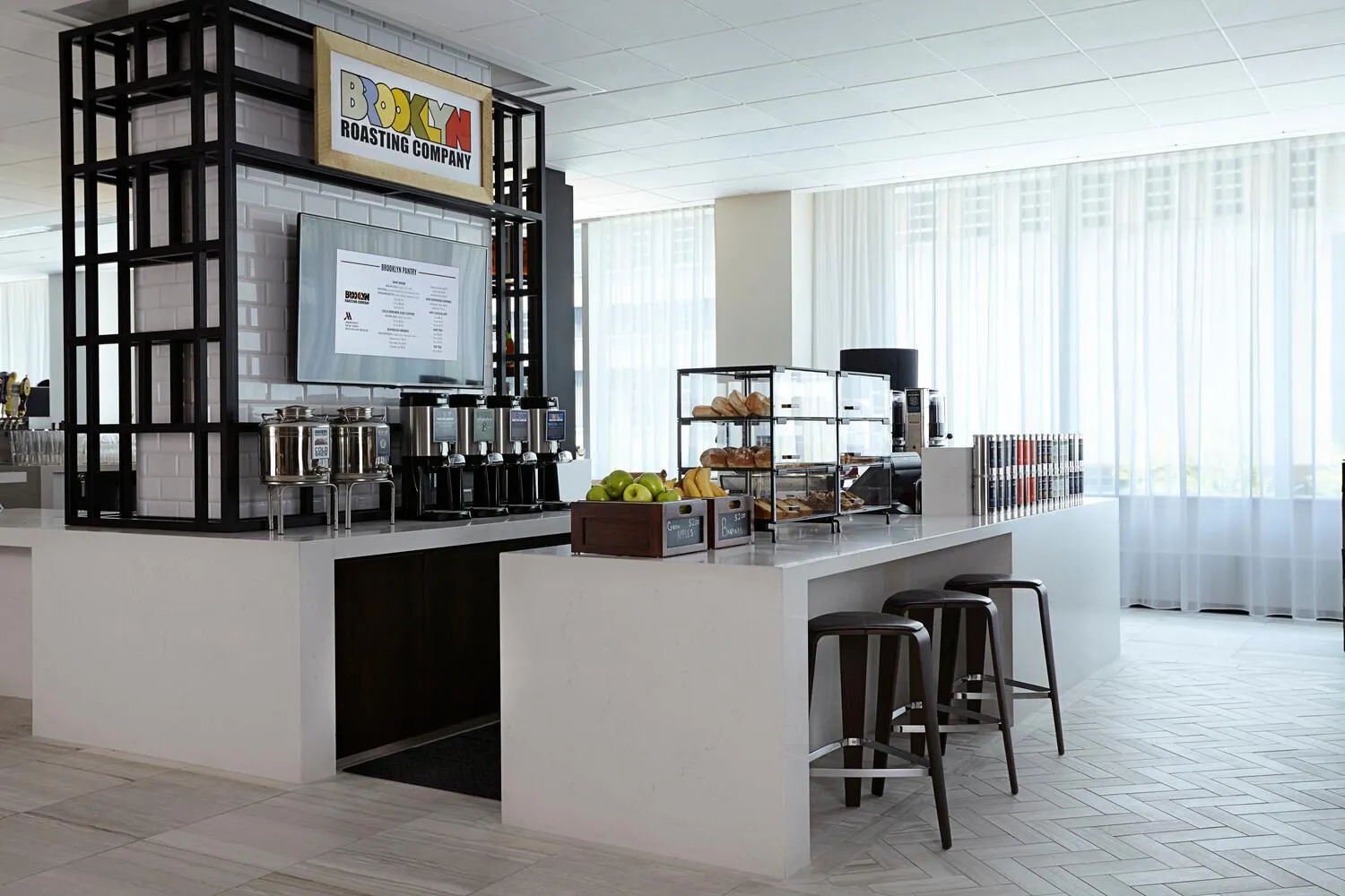 Breakfast in New York Marriott at the Brooklyn Bridge