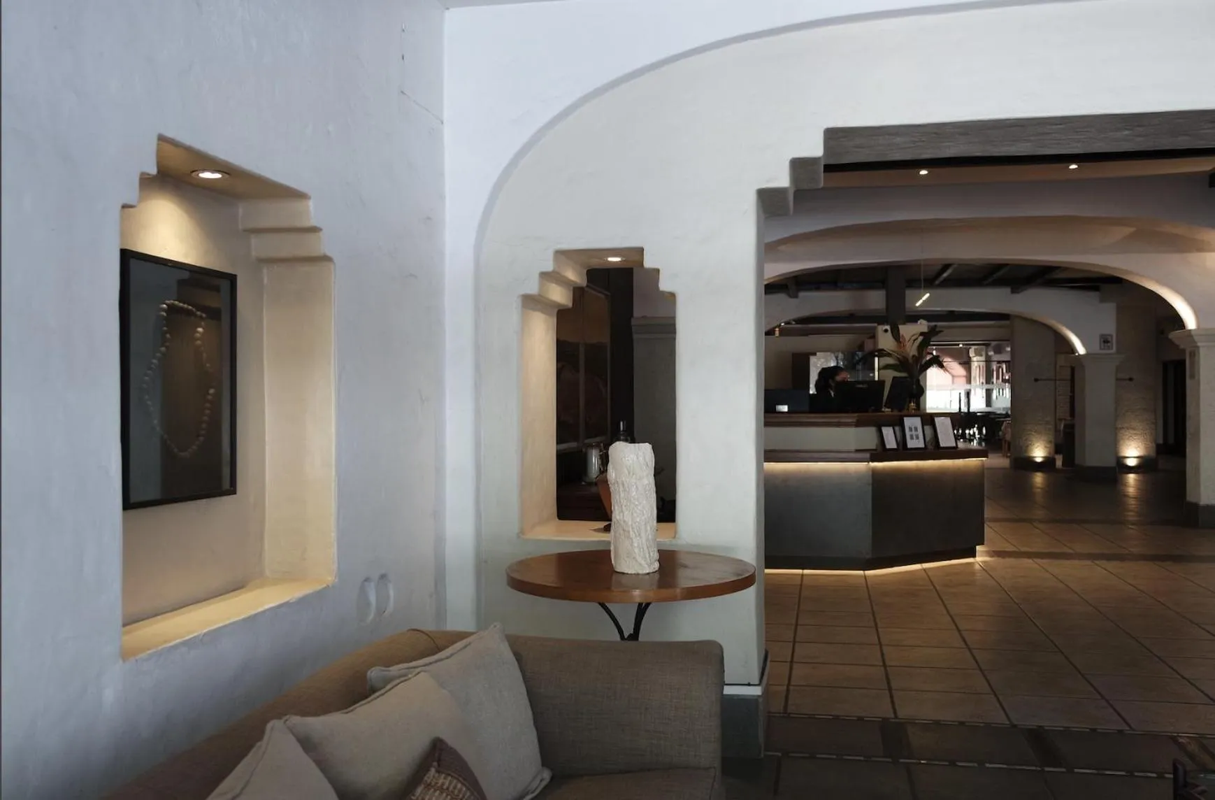 Seating area in Hotel Almería