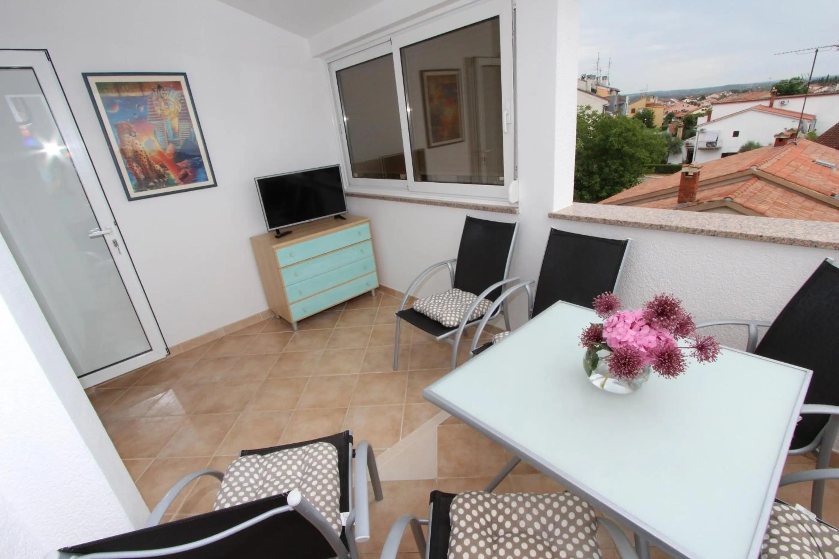Balcony/Terrace in Apartments Tanja