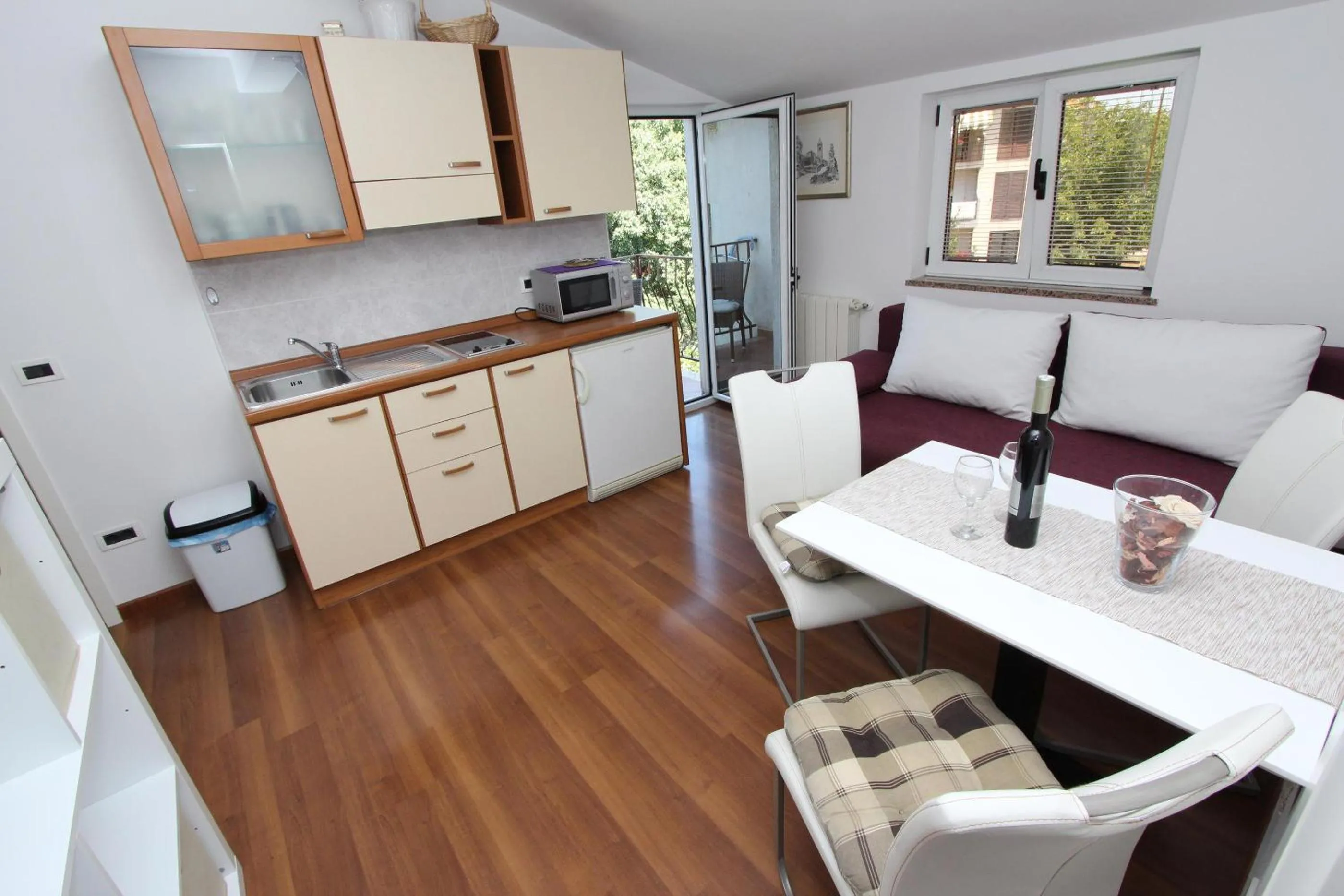 Kitchen or kitchenette in Apartments Tanja