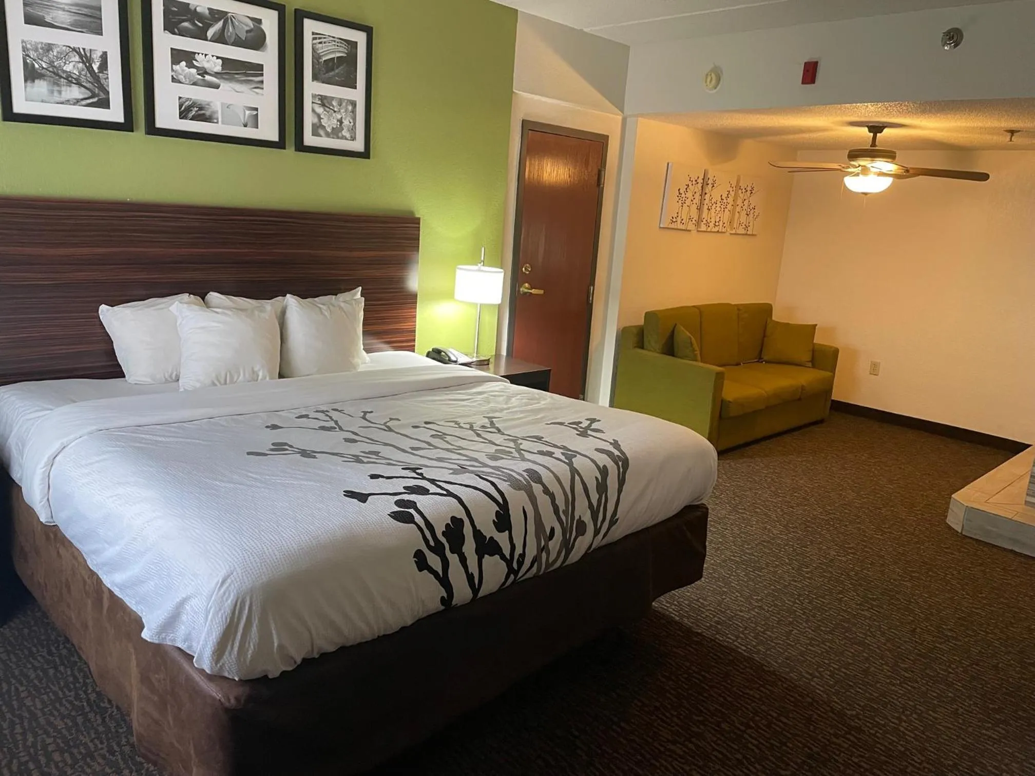 Bedroom, Bed in Sleep Inn & Suites near Sports World Blvd