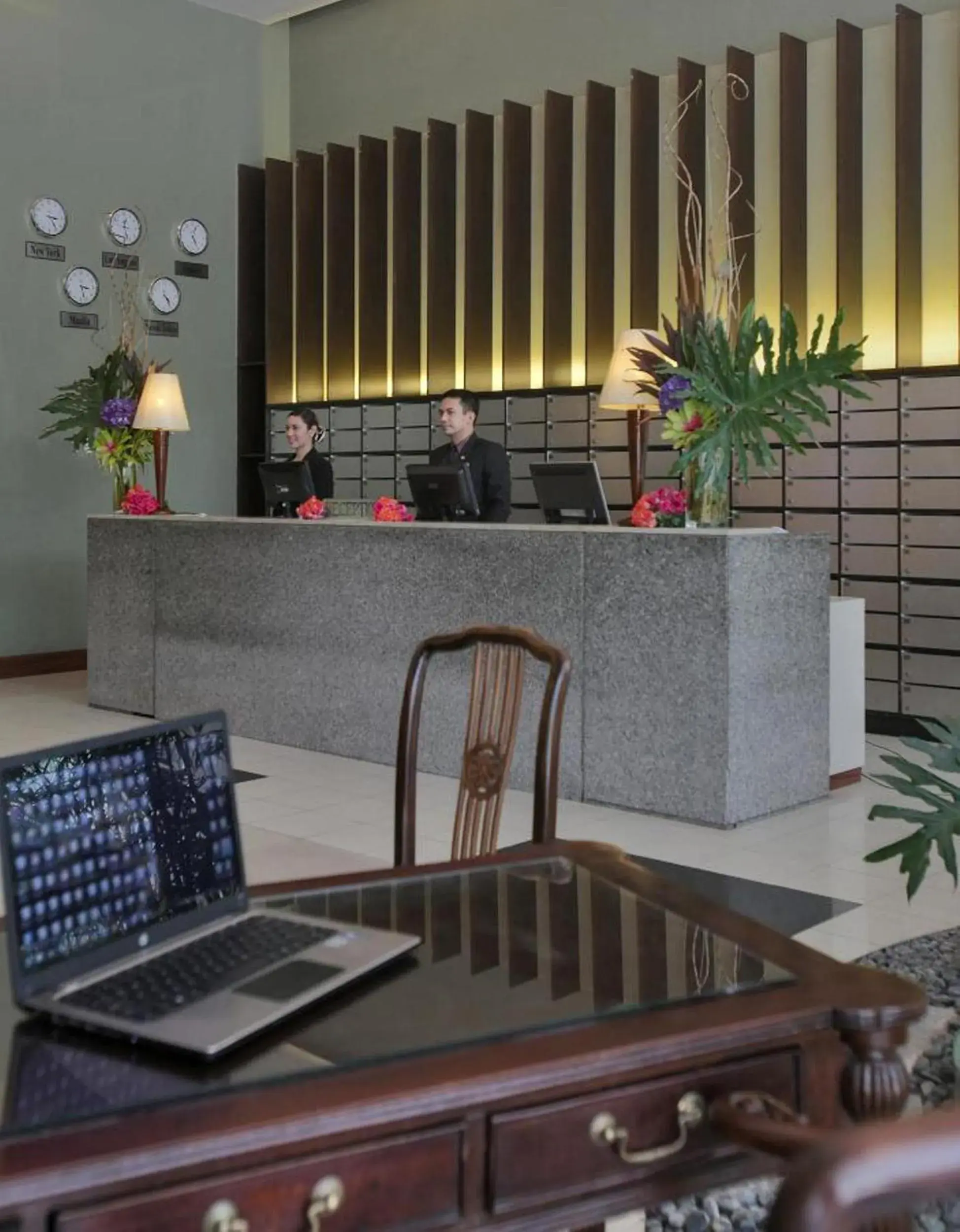 Lobby or reception in The Malayan Plaza Hotel Lobby or reception in The Malayan Plaza Hotel