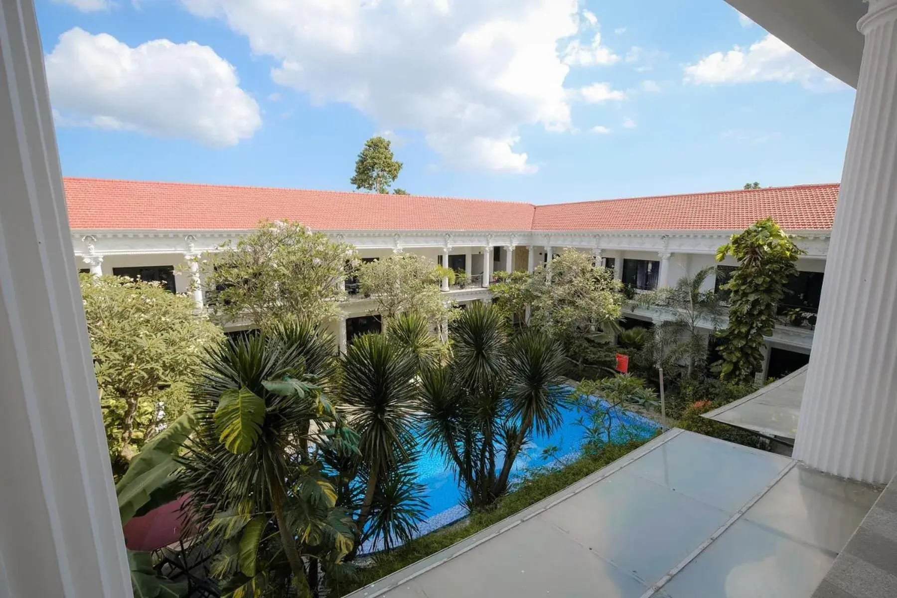 Pool View in The Grand Palace Hotel Yogyakarta