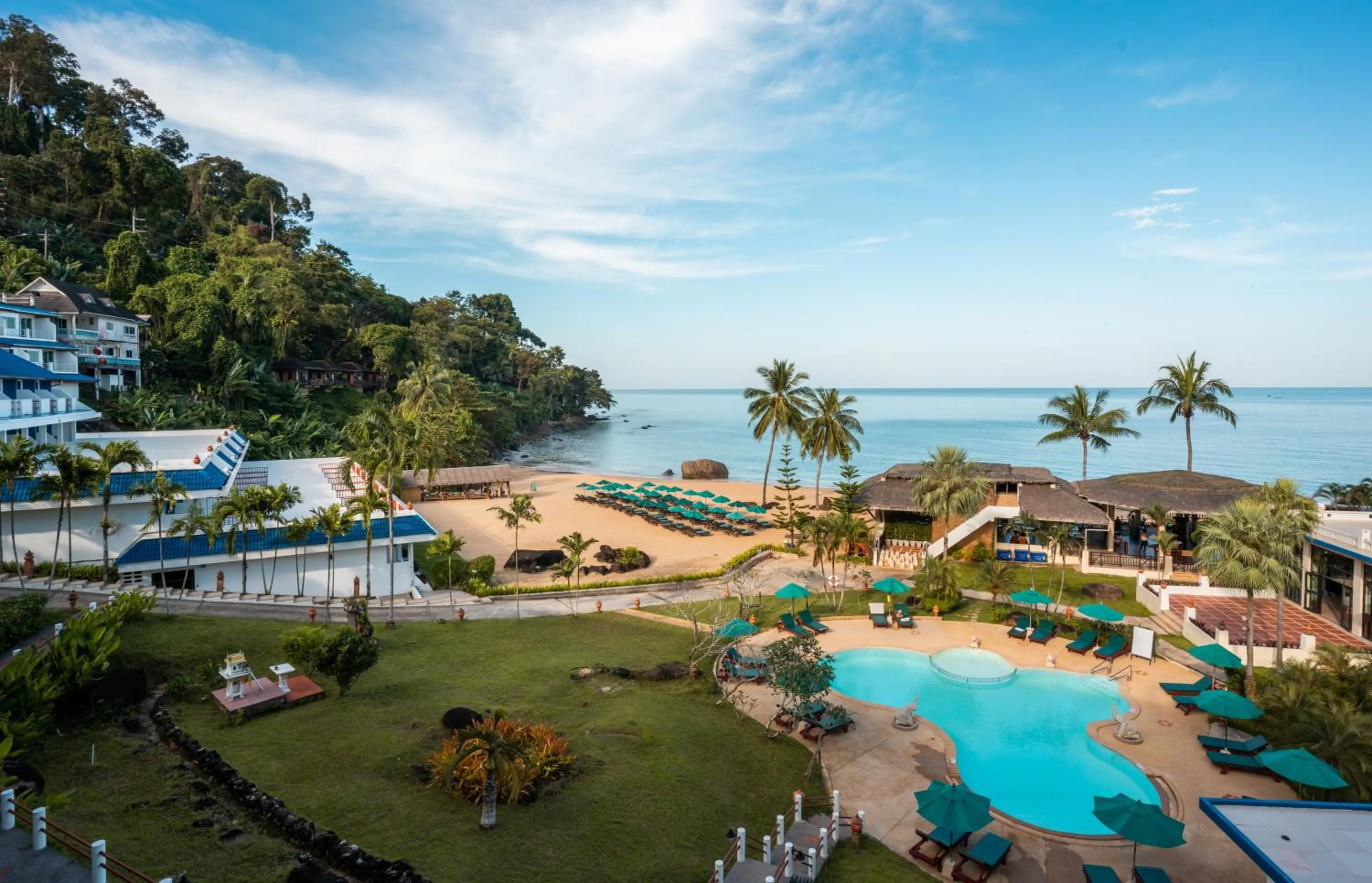 Pool view in Khaolak Sunset Resort - Adults Only - SHA Extra Plus