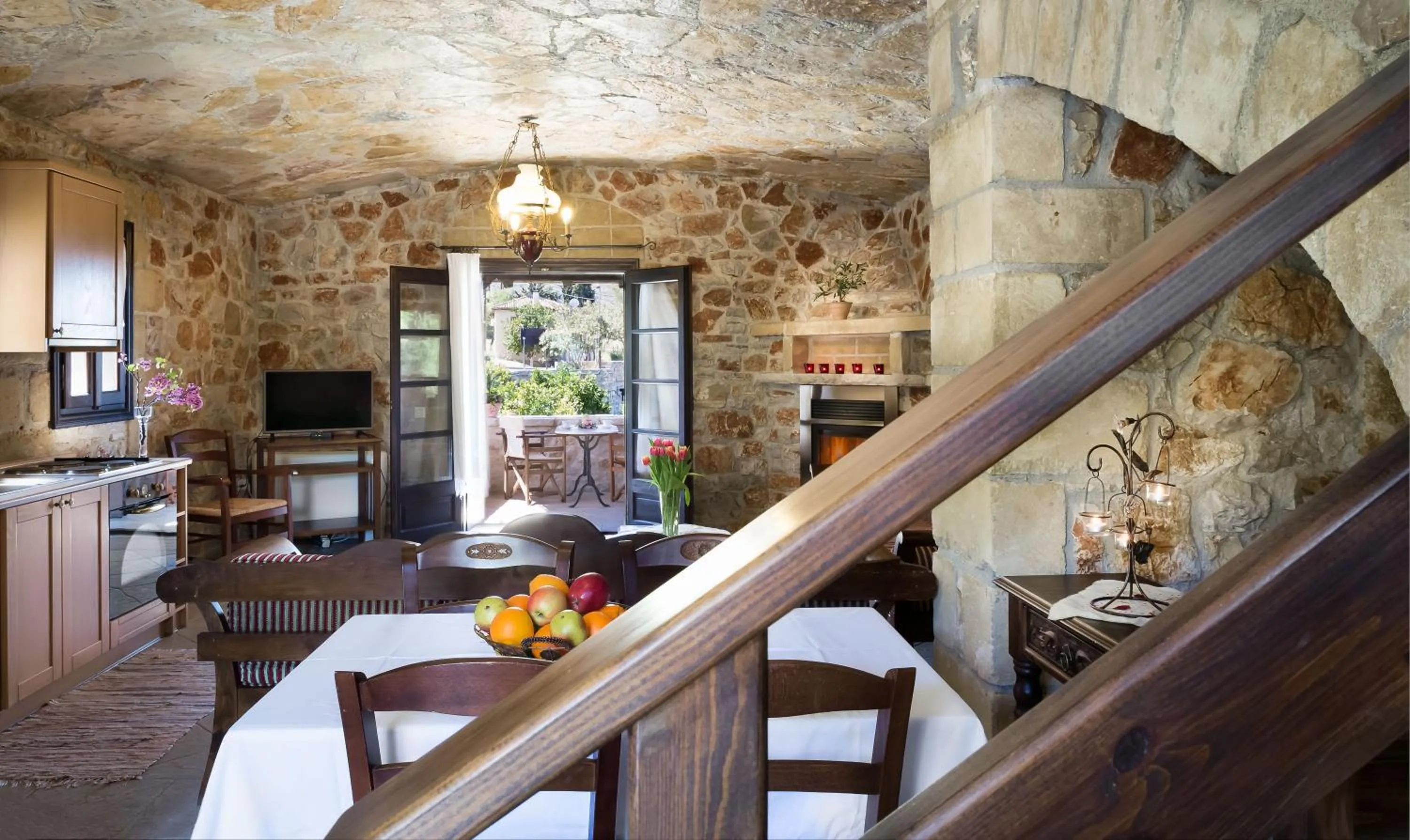 Living room in Klymeni Traditional Homes