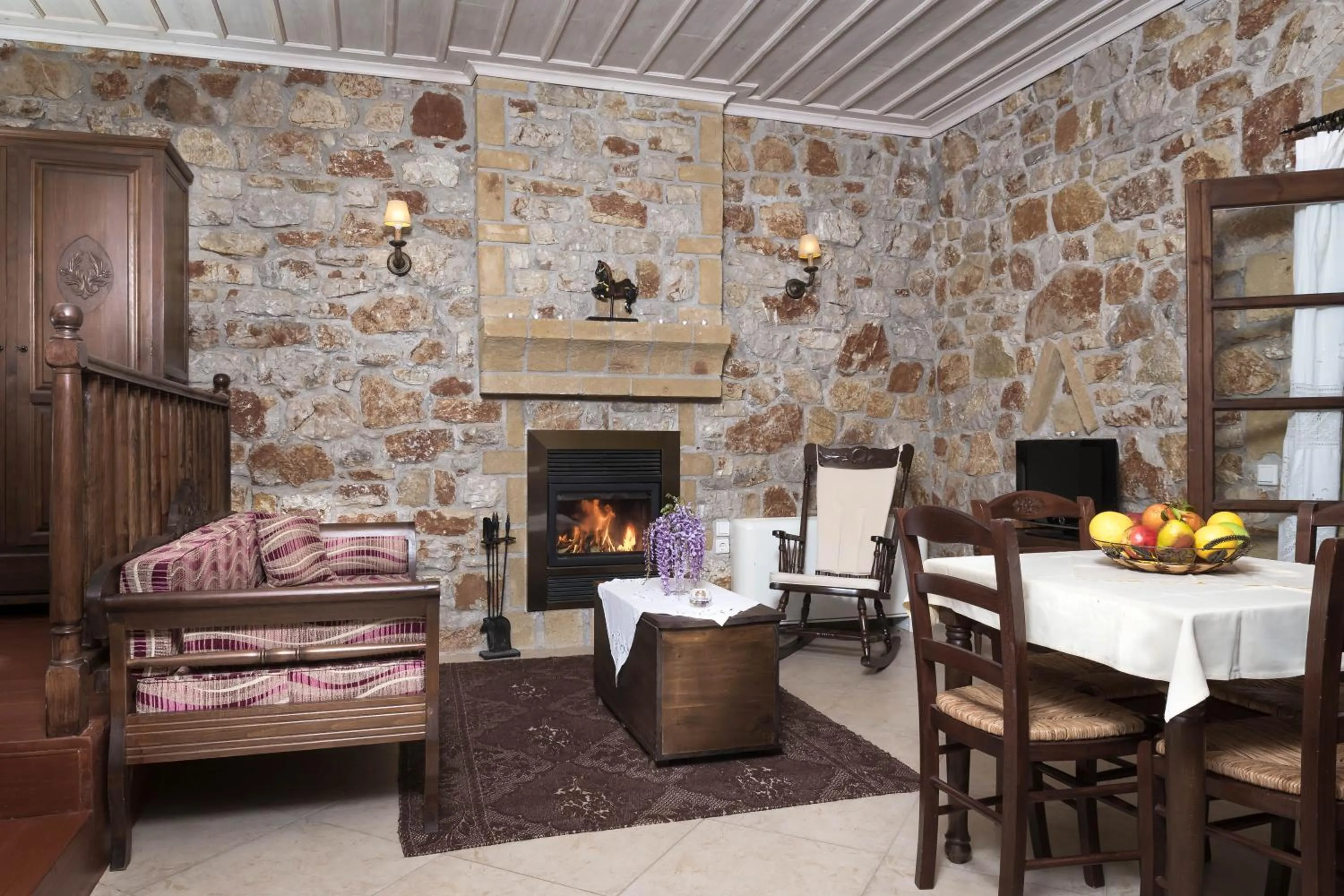 Living room in Klymeni Traditional Homes