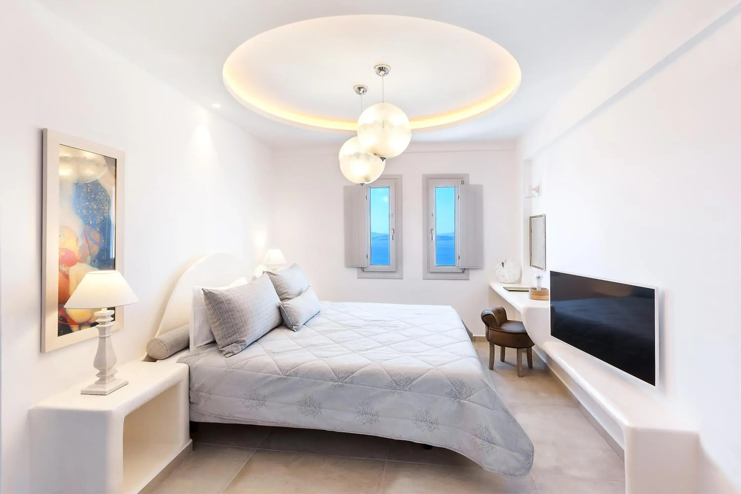 Bedroom, Bed in Santorini Secret Premium Bedroom, Bed in Santorini Secret Premium